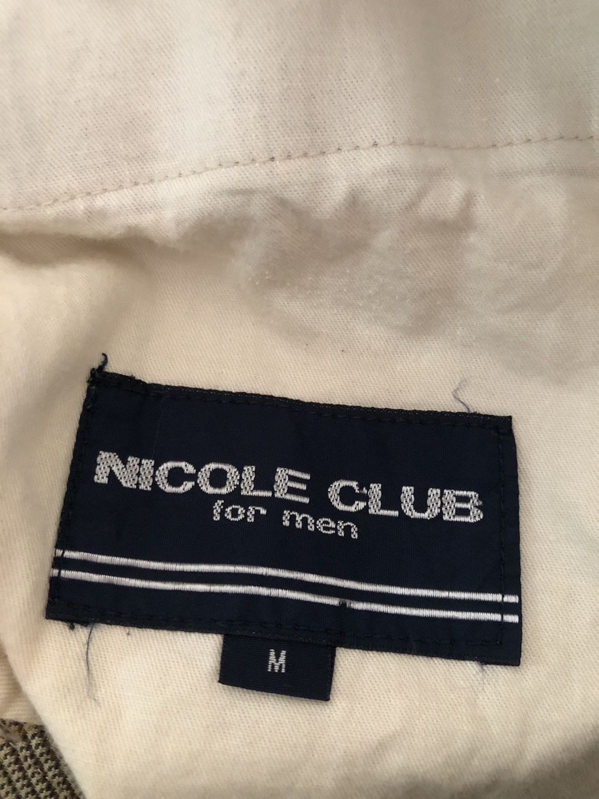 Matsuda 90s Nicole Club For Men Classic Checks Wool Trouser Pant Size US 30 / EU 46 - 19 Thumbnail