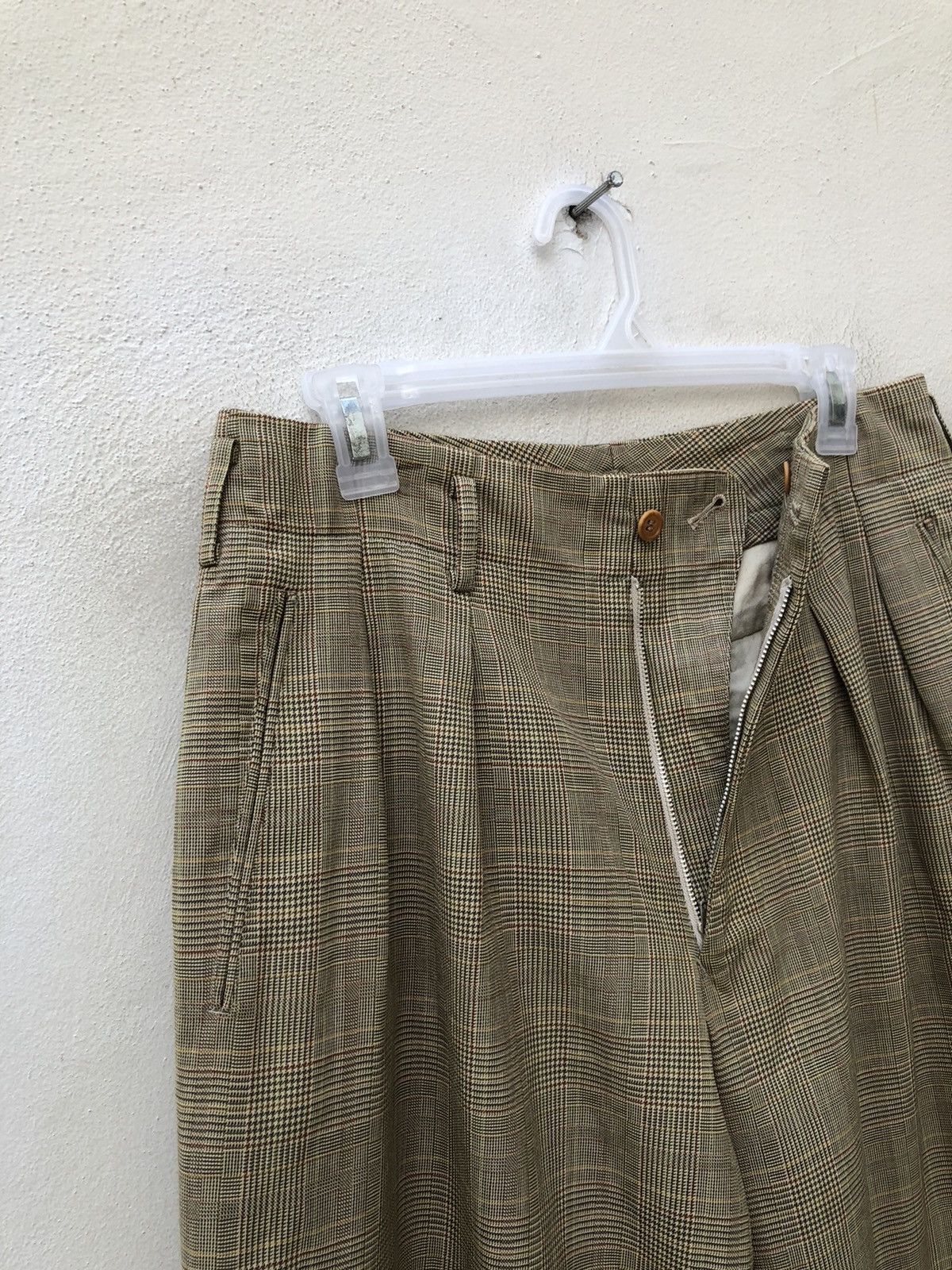 Matsuda 90s Nicole Club For Men Classic Checks Wool Trouser Pant Size US 30 / EU 46 - 3 Thumbnail