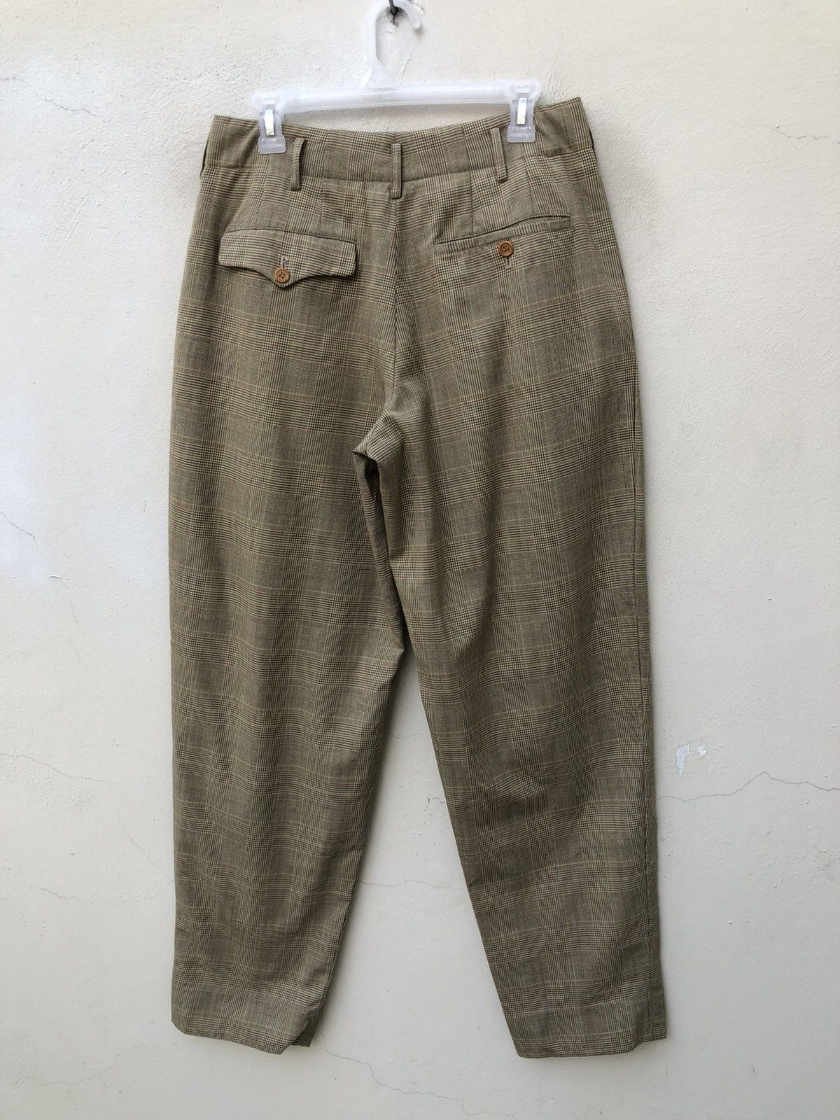 Matsuda 90s Nicole Club For Men Classic Checks Wool Trouser Pant Size US 30 / EU 46 - 9 Thumbnail
