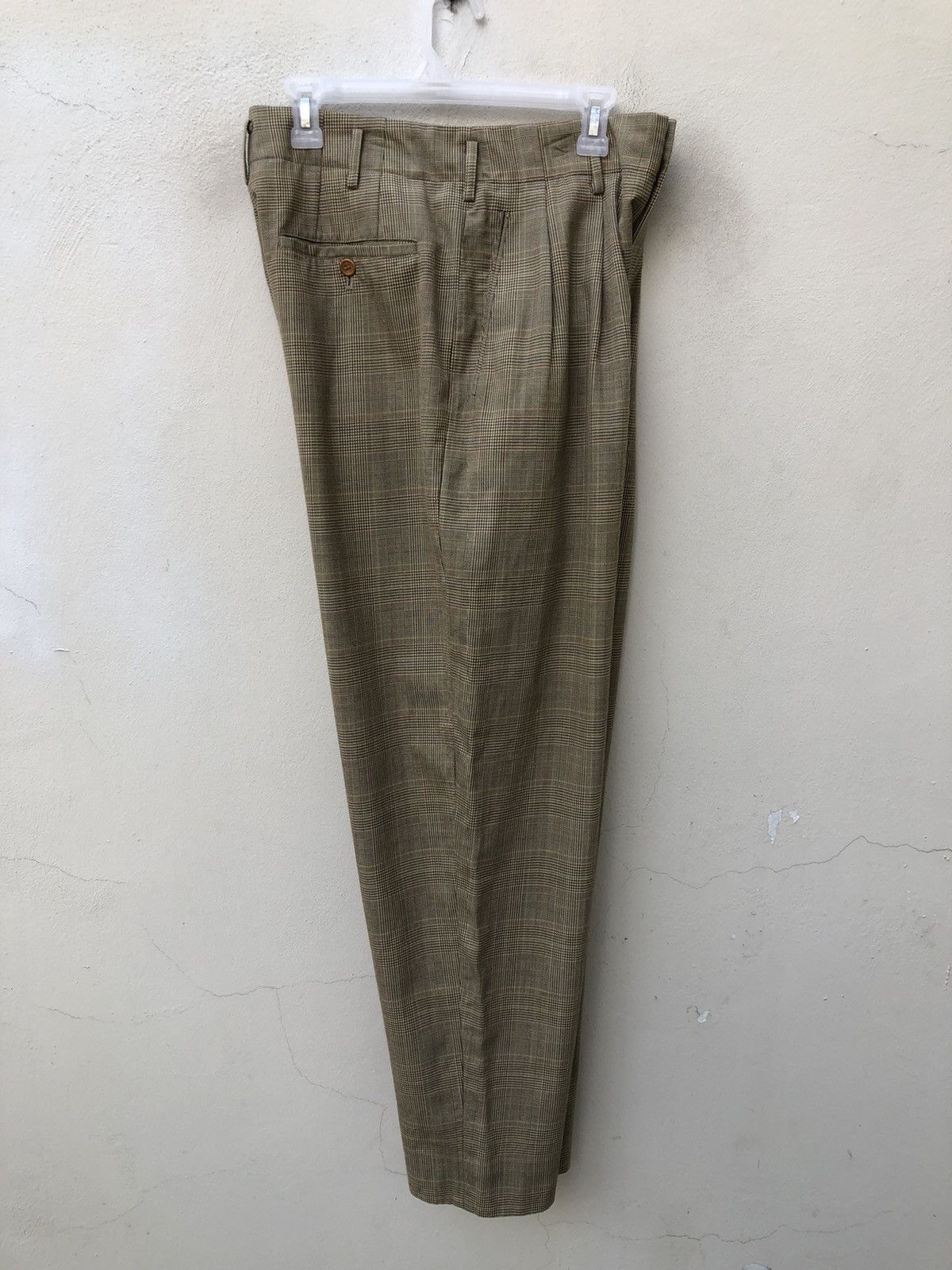 Matsuda 90s Nicole Club For Men Classic Checks Wool Trouser Pant Size US 30 / EU 46 - 17 Thumbnail