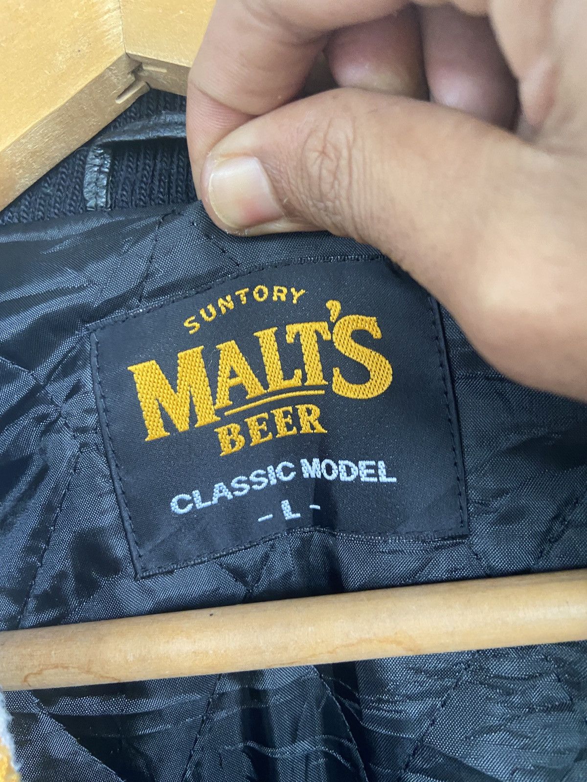 Vintage Vintage Suntory Malt’s Beer Letterman Wool Varsity Jacket Size US L / EU 52-54 / 3 - 8 Thumbnail