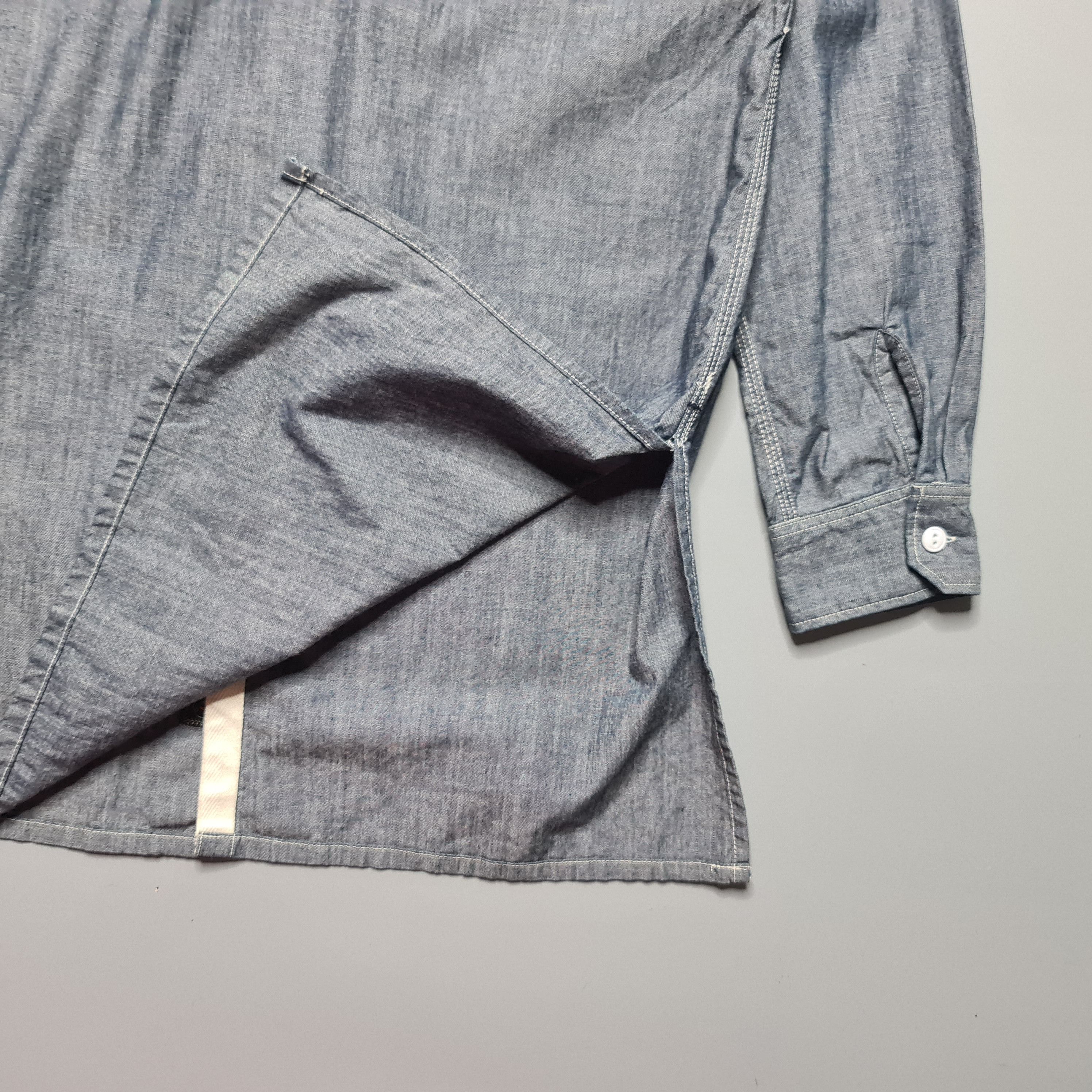 Beams Plus × Engineered Garments EG x Beams Plus - Cone Chambray - Long Work Shirt Size US M / EU 48-50 / 2 - 5 Thumbnail