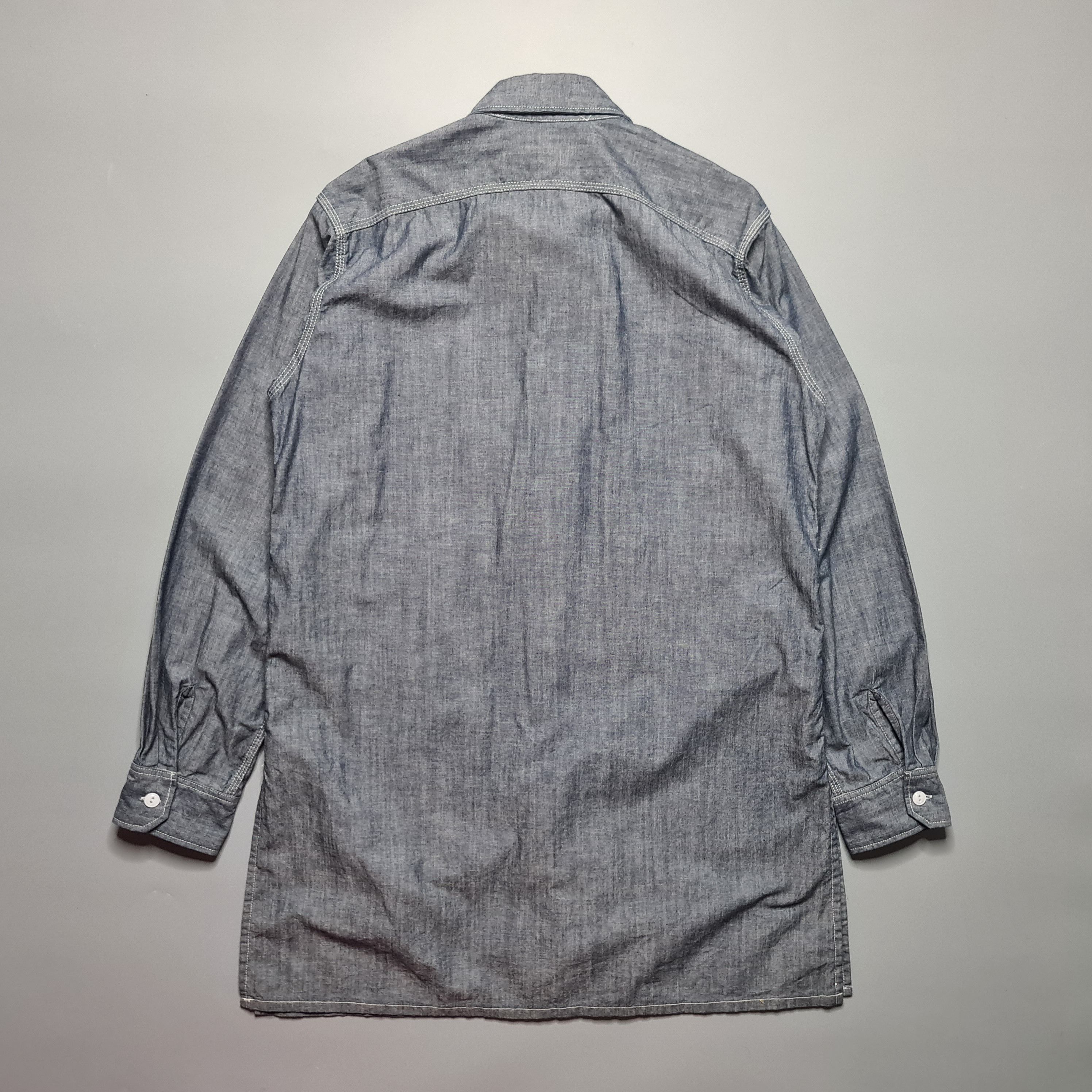 Beams Plus × Engineered Garments EG x Beams Plus - Cone Chambray - Long Work Shirt Size US M / EU 48-50 / 2 - 4 Thumbnail