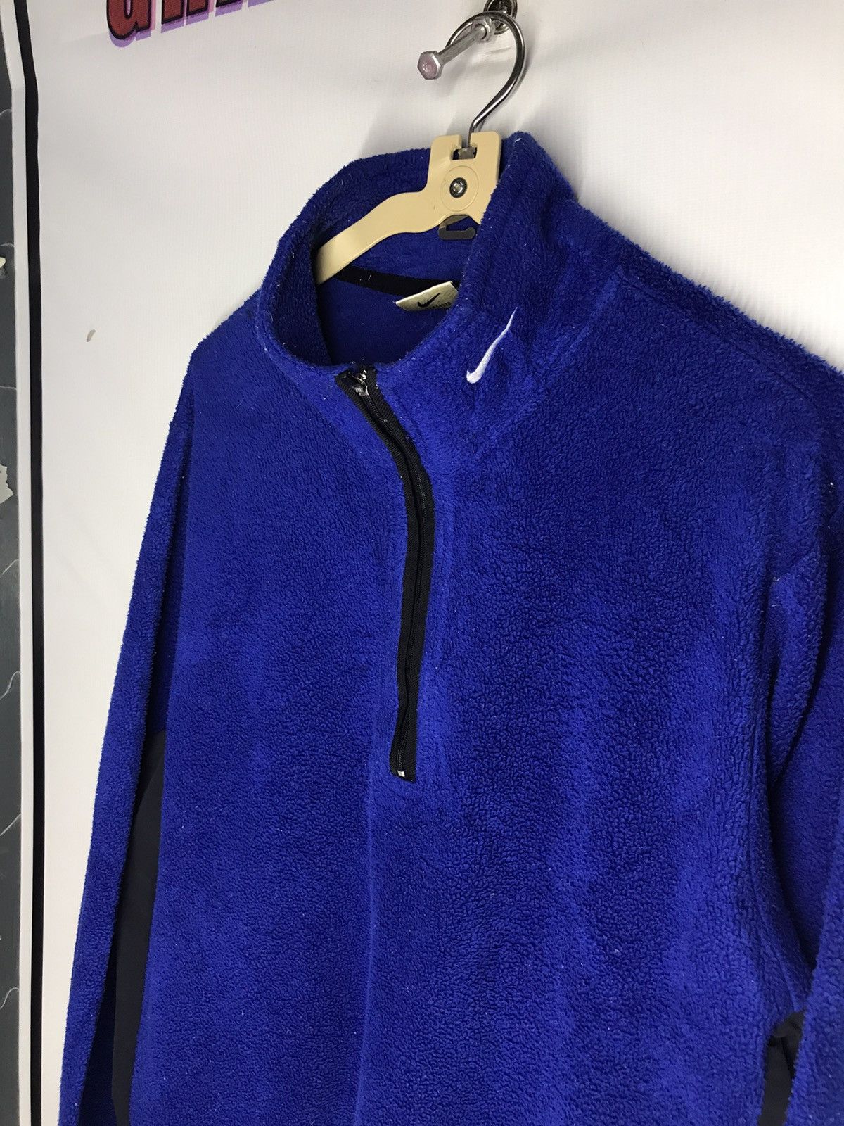 Nike × Vintage Vintage fleece half zipper sweatshirt nike Size US L / EU 52-54 / 3 - 4 Thumbnail