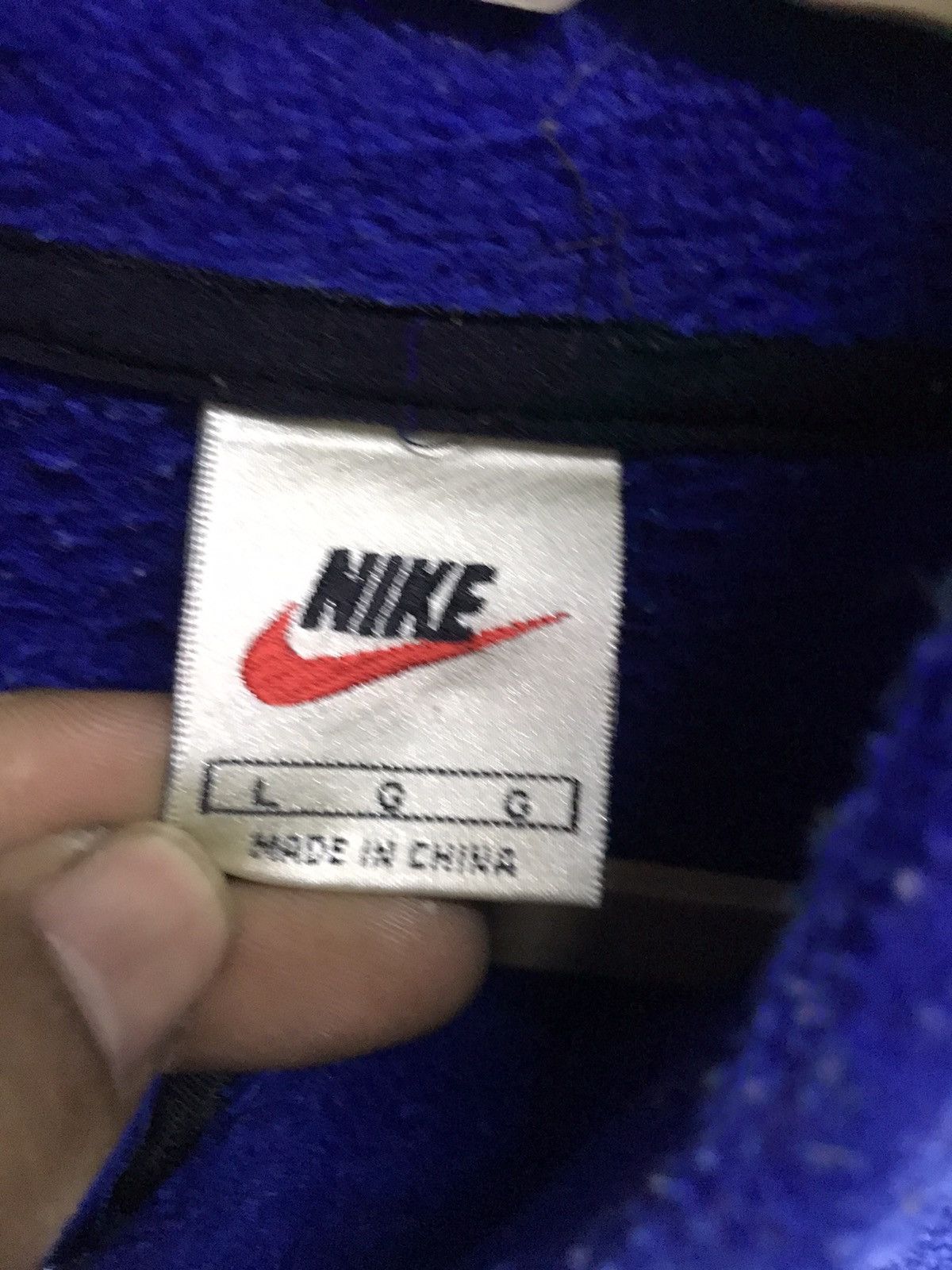 Nike × Vintage Vintage fleece half zipper sweatshirt nike Size US L / EU 52-54 / 3 - 3 Thumbnail