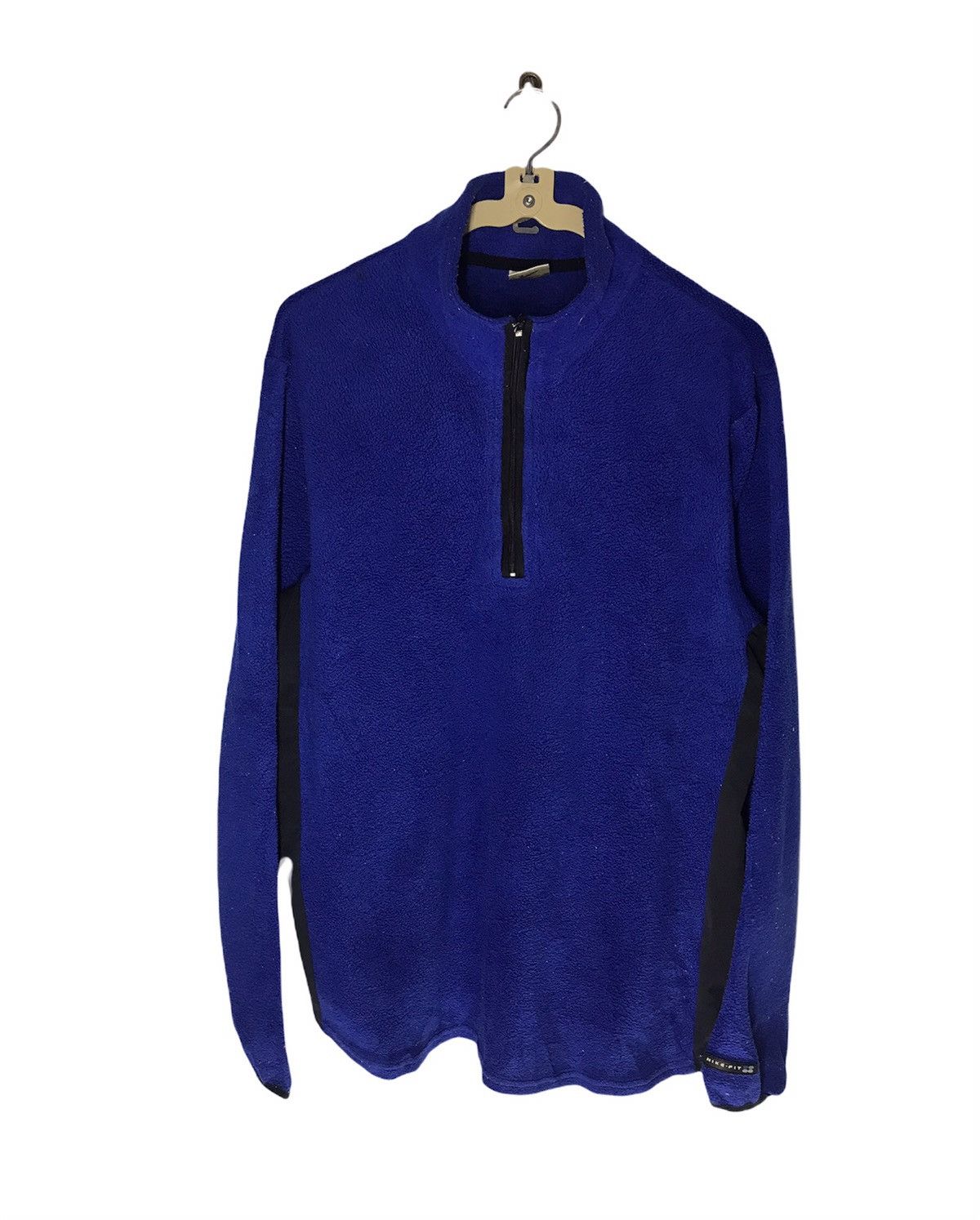 Nike × Vintage Vintage fleece half zipper sweatshirt nike Size US L / EU 52-54 / 3 - 1 Thumbnail