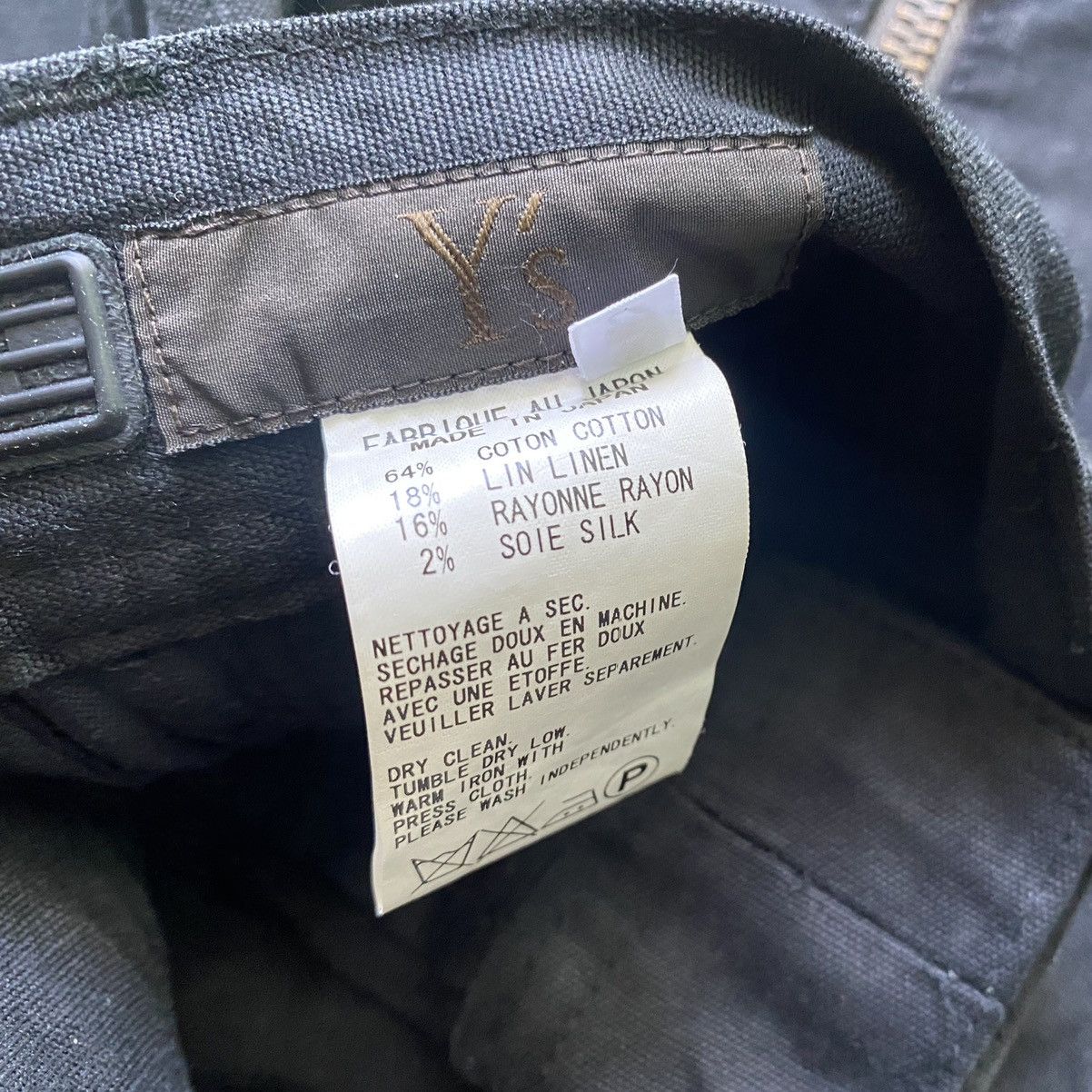 Yohji Yamamoto Y’s Double Front Zip Cargo Pants Size US 33 - 5 Thumbnail