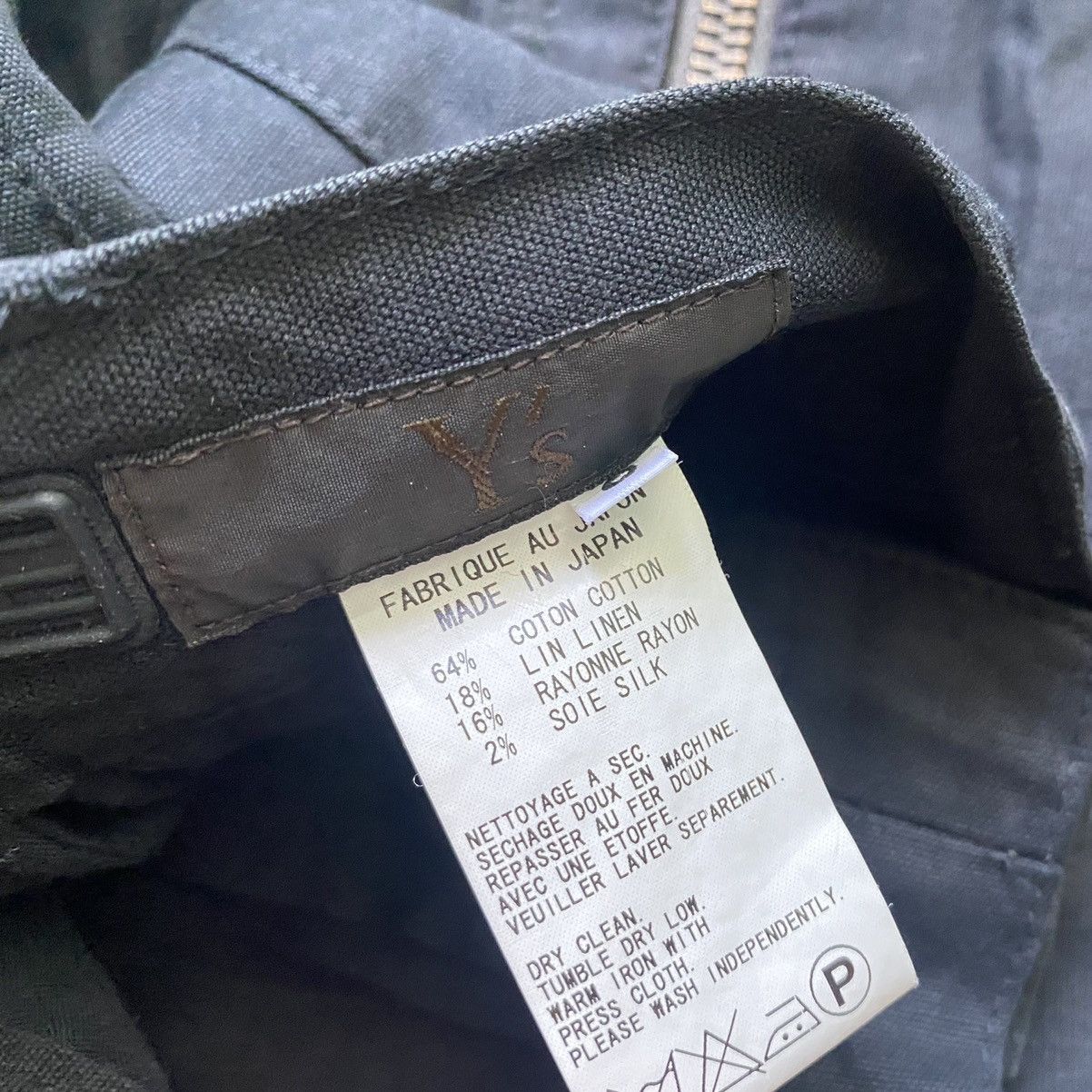 Yohji Yamamoto Y’s Double Front Zip Cargo Pants Size US 33 - 4 Thumbnail