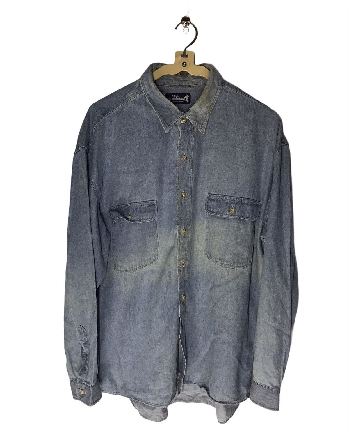 Flannel Distressed denim flannel the pooh by Tokyo disneyland Size US L / EU 52-54 / 3 - 2 Thumbnail