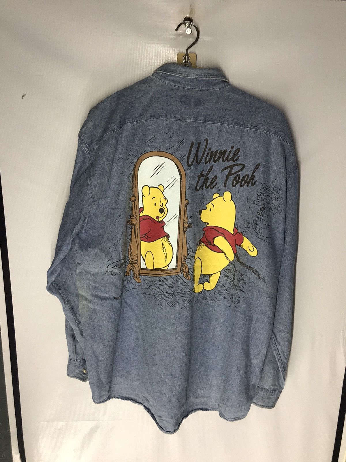 Flannel Distressed denim flannel the pooh by Tokyo disneyland Size US L / EU 52-54 / 3 - 8 Thumbnail