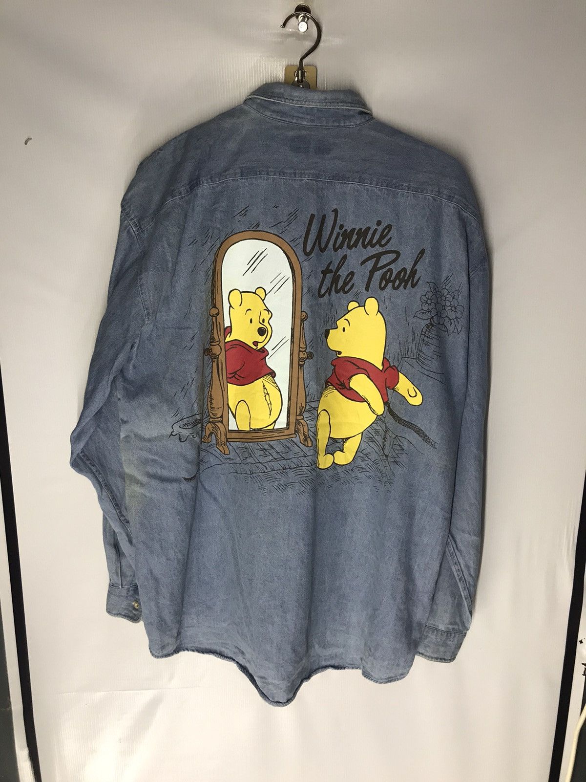 Flannel Distressed denim flannel the pooh by Tokyo disneyland Size US L / EU 52-54 / 3 - 9 Thumbnail