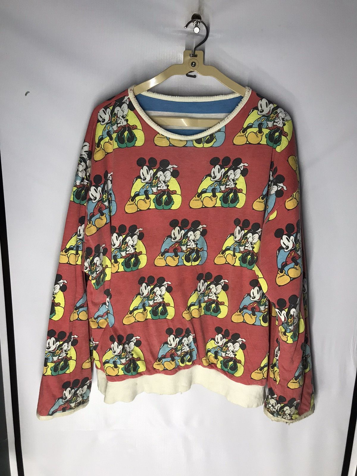 Disney × Mickey Mouse Vintage reversible beggie Mickey Mouse sweatshirt Size US L / EU 52-54 / 3 - 4 Thumbnail