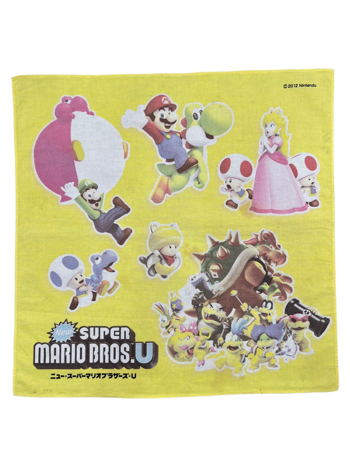 Japanese Brand Super Mario Handkerchief Neckerchief Bandana Pocketsquare Size ONE SIZE - 1 Thumbnail