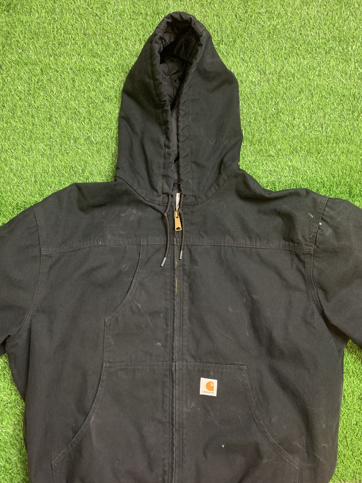 Carhartt × Carhartt Wip × Vintage 90s Carhartt Work Jacket Black Size XL Size US XL / EU 56 / 4 - 1 Thumbnail