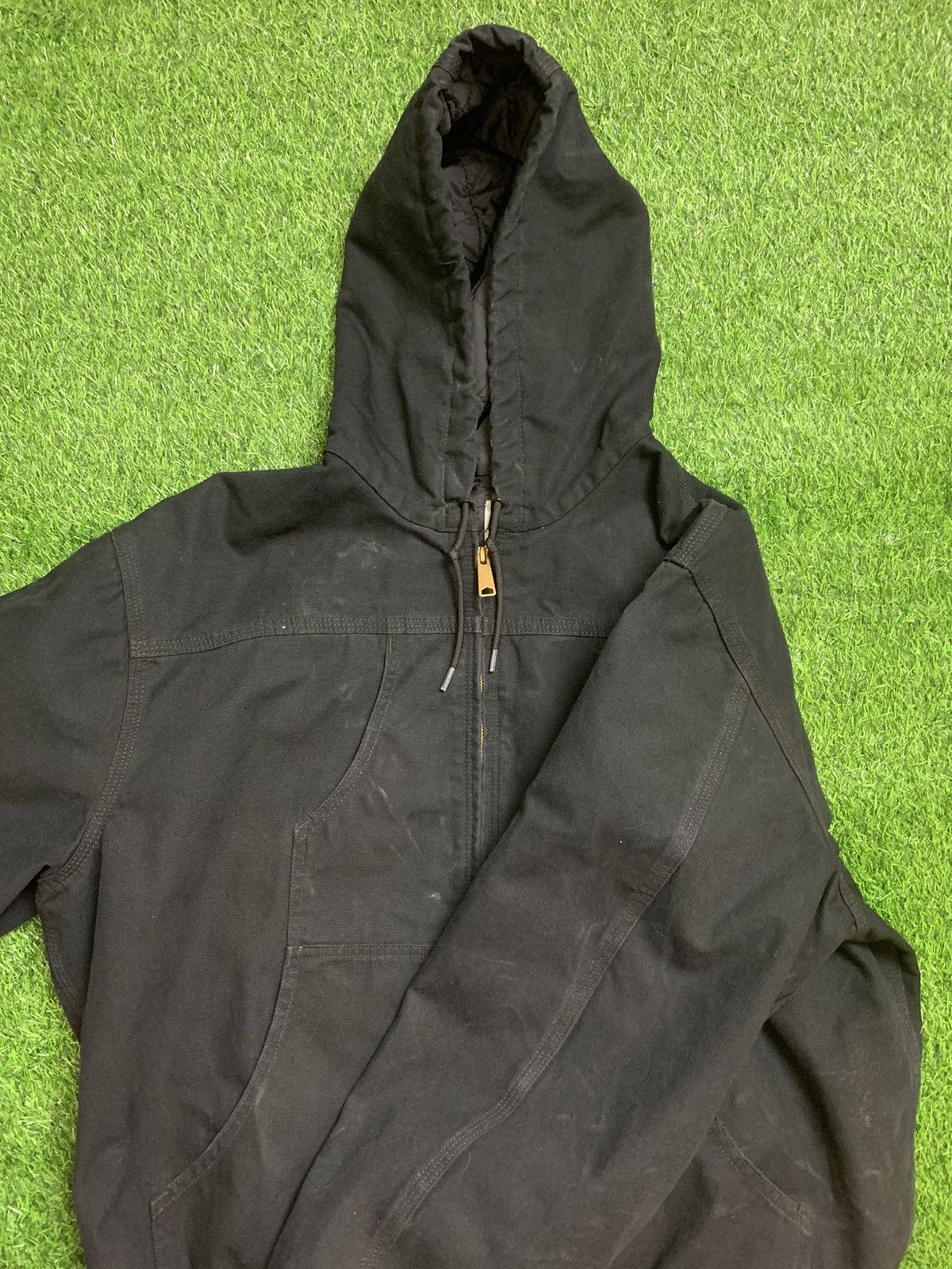 Carhartt × Carhartt Wip × Vintage 90s Carhartt Work Jacket Black Size XL Size US XL / EU 56 / 4 - 3 Thumbnail