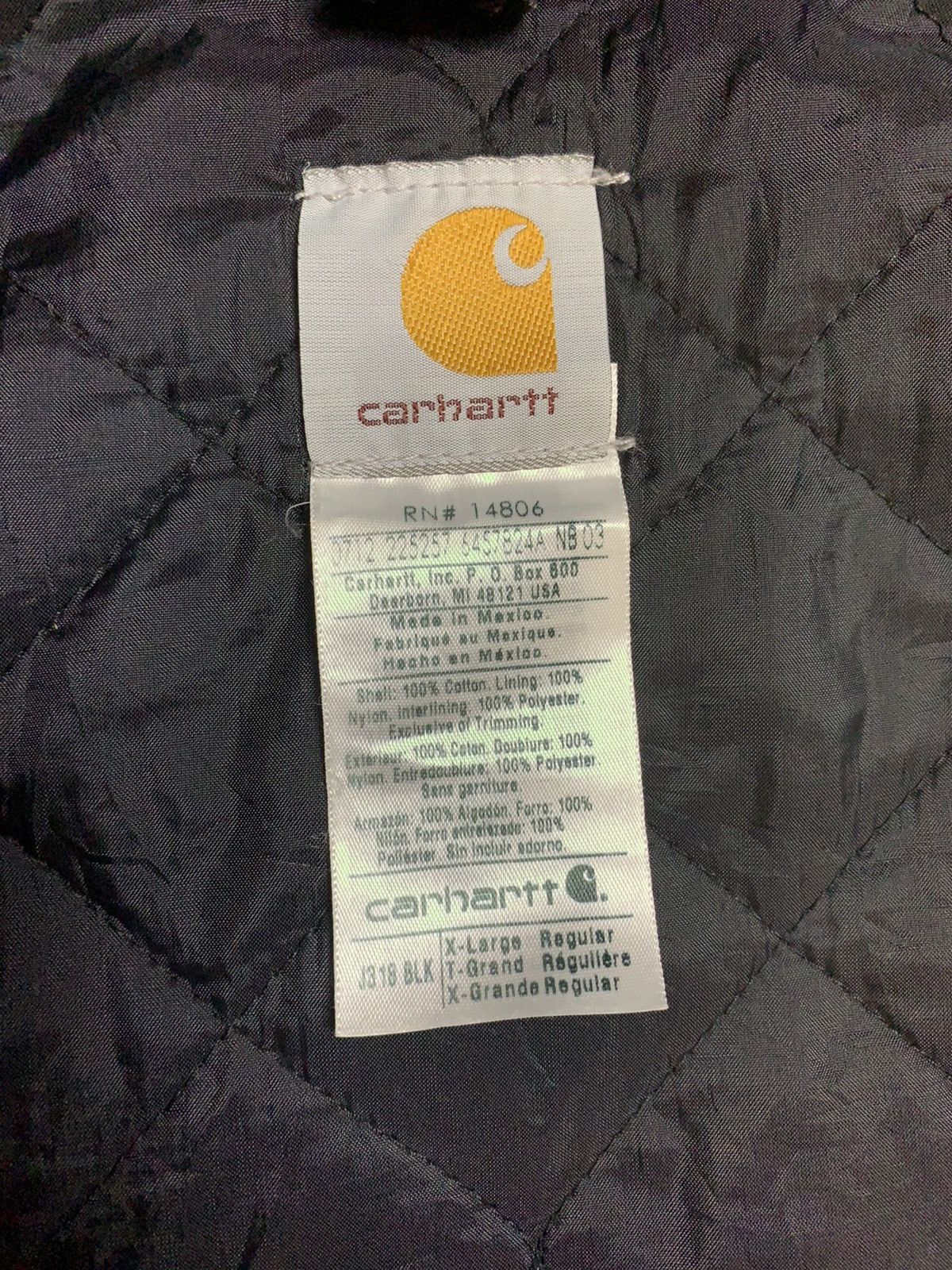 Carhartt × Carhartt Wip × Vintage 90s Carhartt Work Jacket Black Size XL Size US XL / EU 56 / 4 - 11 Thumbnail