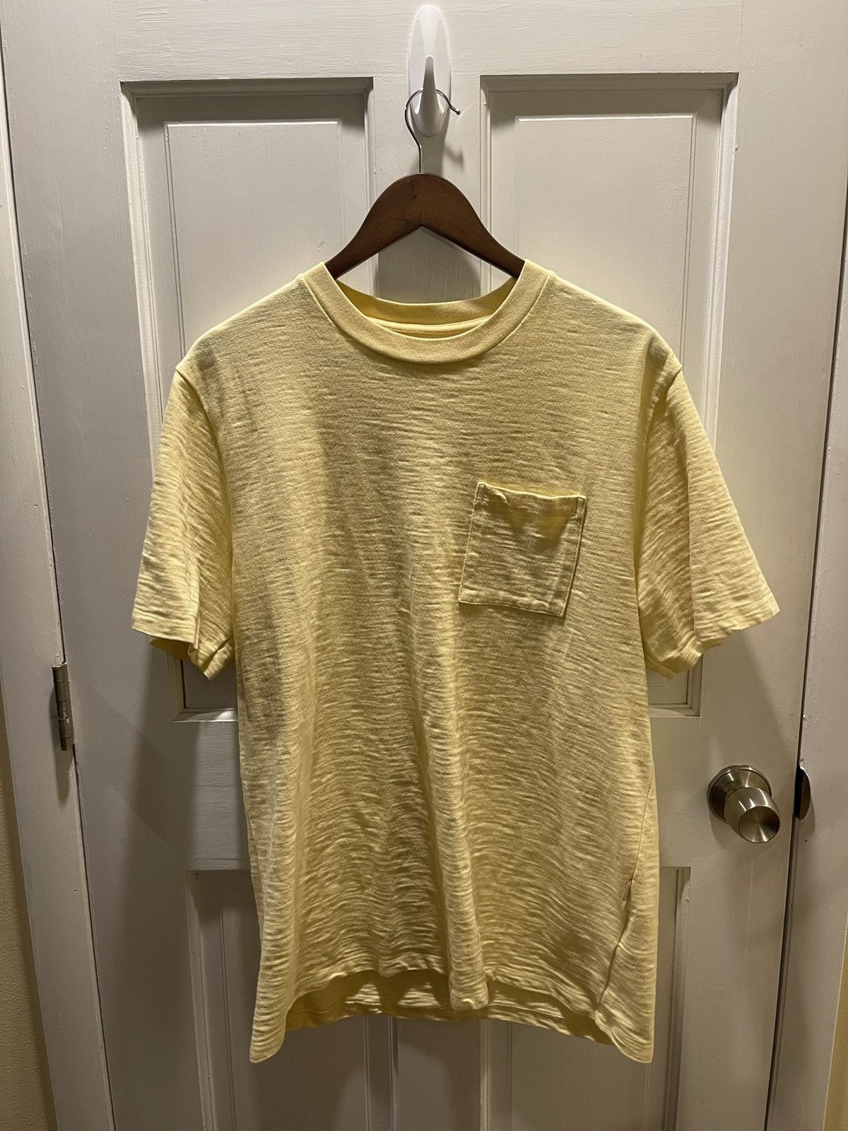 Aime Leon Dore ALD Slub Pocket Tee Yellow