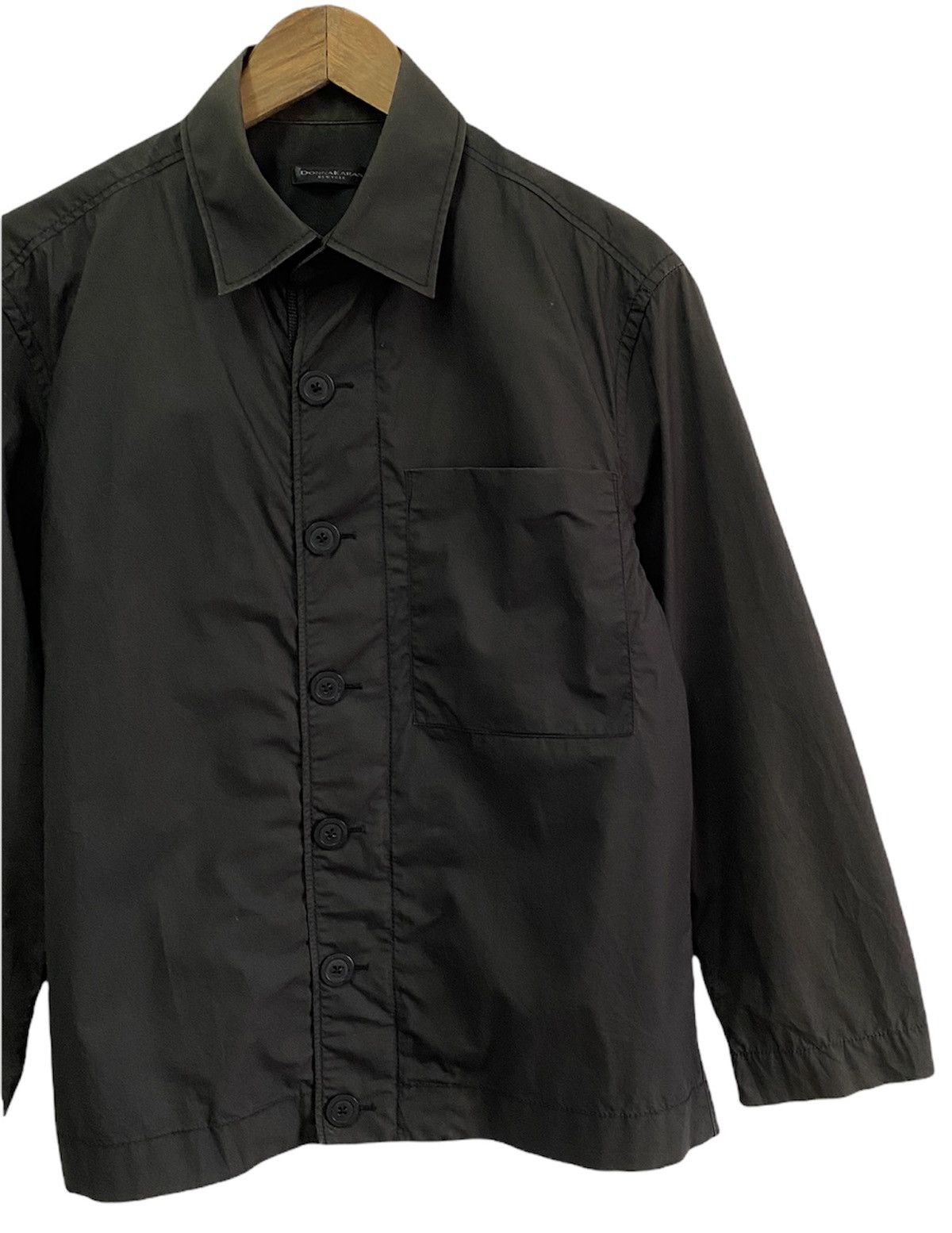 DKNY DONNA KARAN MINIMALIST BUTTON COLLAR JACKET Size US M / EU 48-50 / 2 - 5 Thumbnail