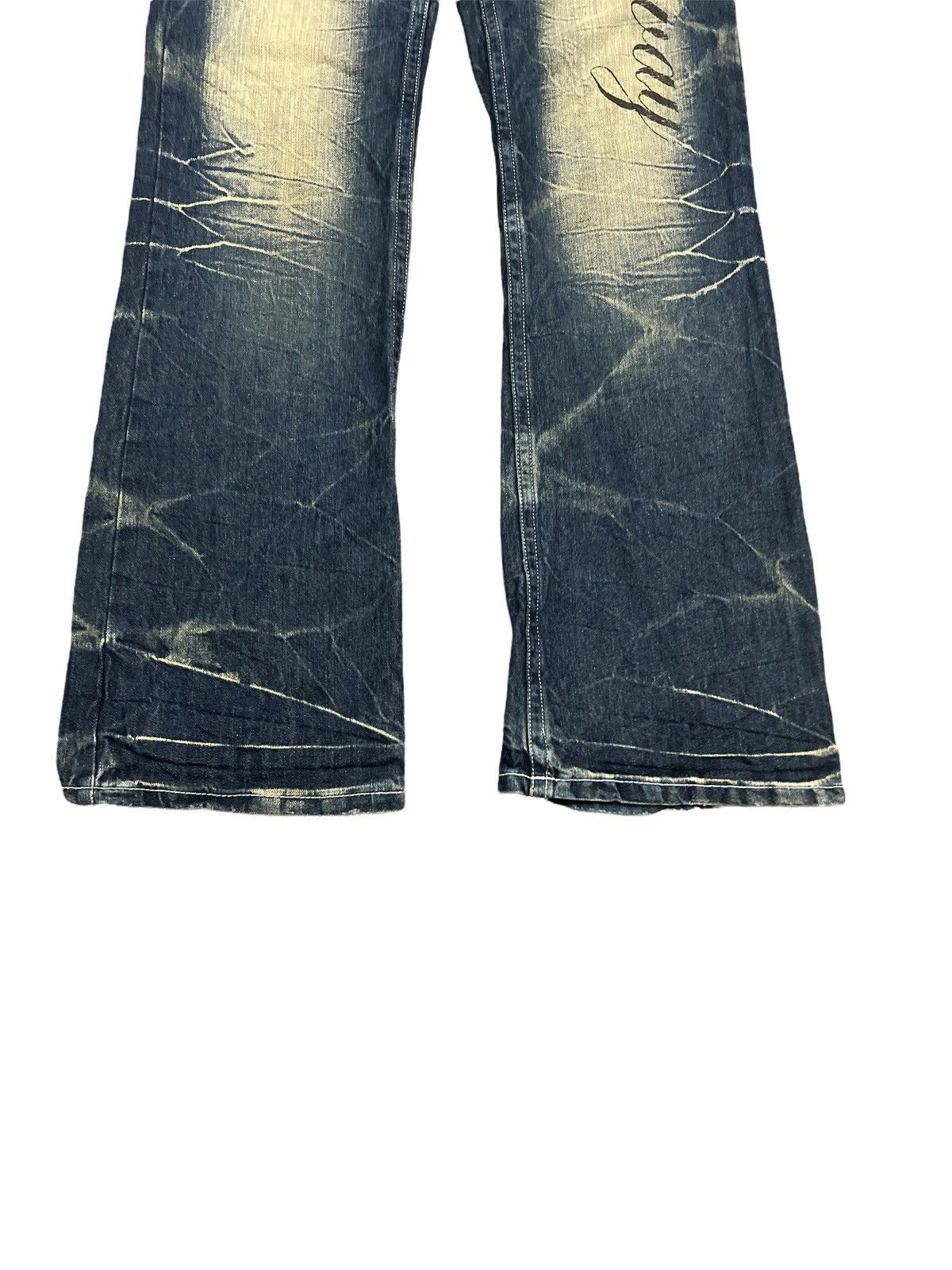 Japanese Brand × Rusty FLARED🔥AGATE LABEL RUSTY DISTRESSED DENIM PANTS Size US 32 / EU 48 - 5 Thumbnail