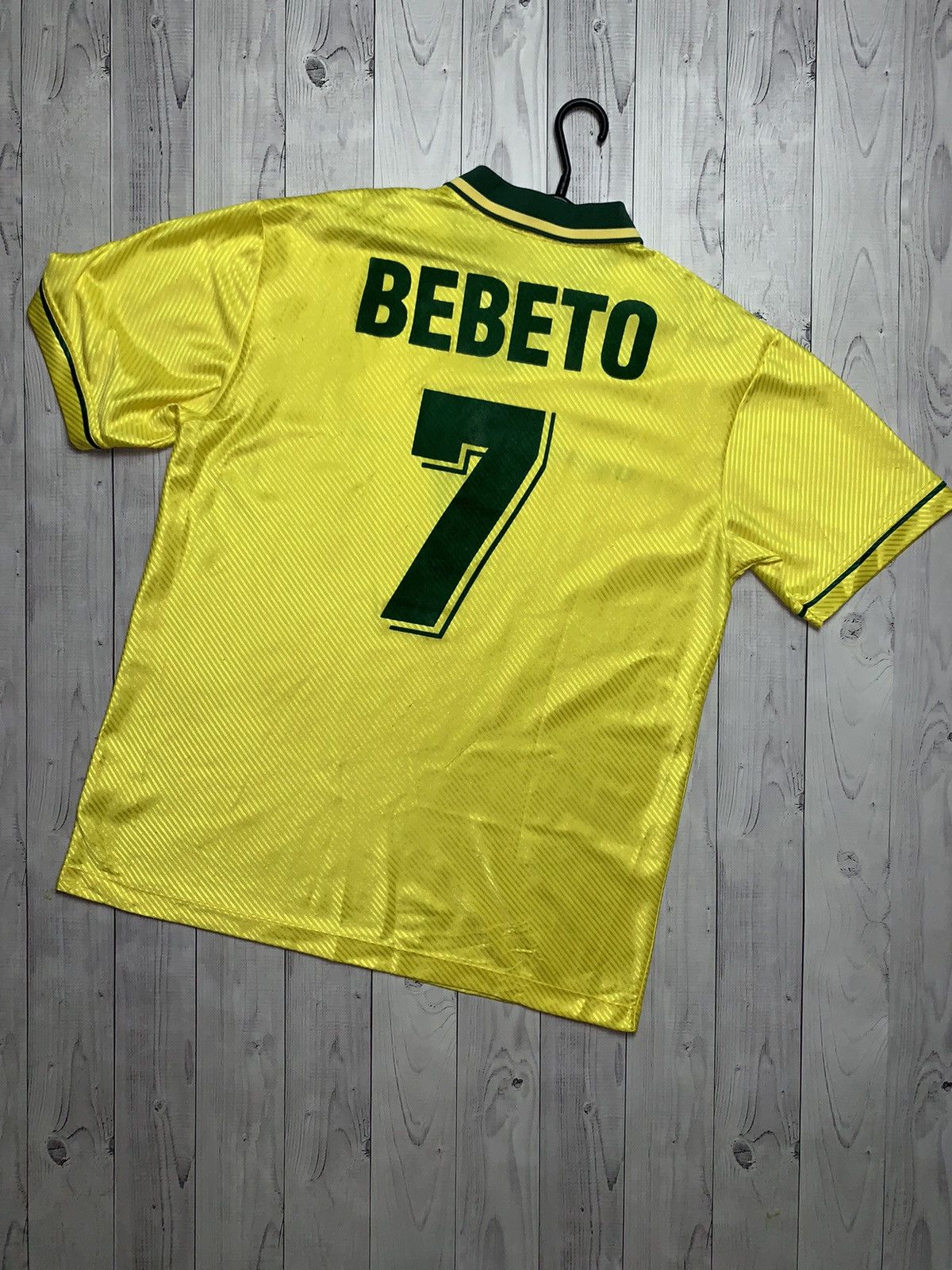 Umbro × Vintage Vintage soccer jersey Brazil BEBETO 7 Umbro Size US L / EU 52-54 / 3 - 1 Thumbnail