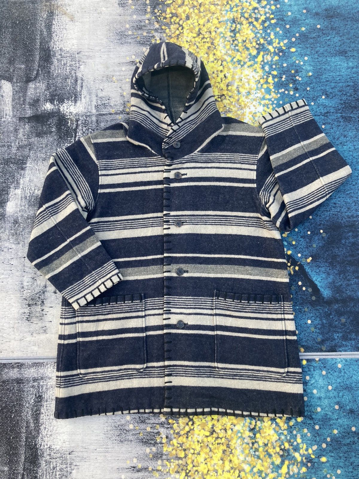 Japanese Brand × Native JIN PLANET NATIVE MOTIVE OVERJACKET Size US XL / EU 56 / 4 - 1 Thumbnail