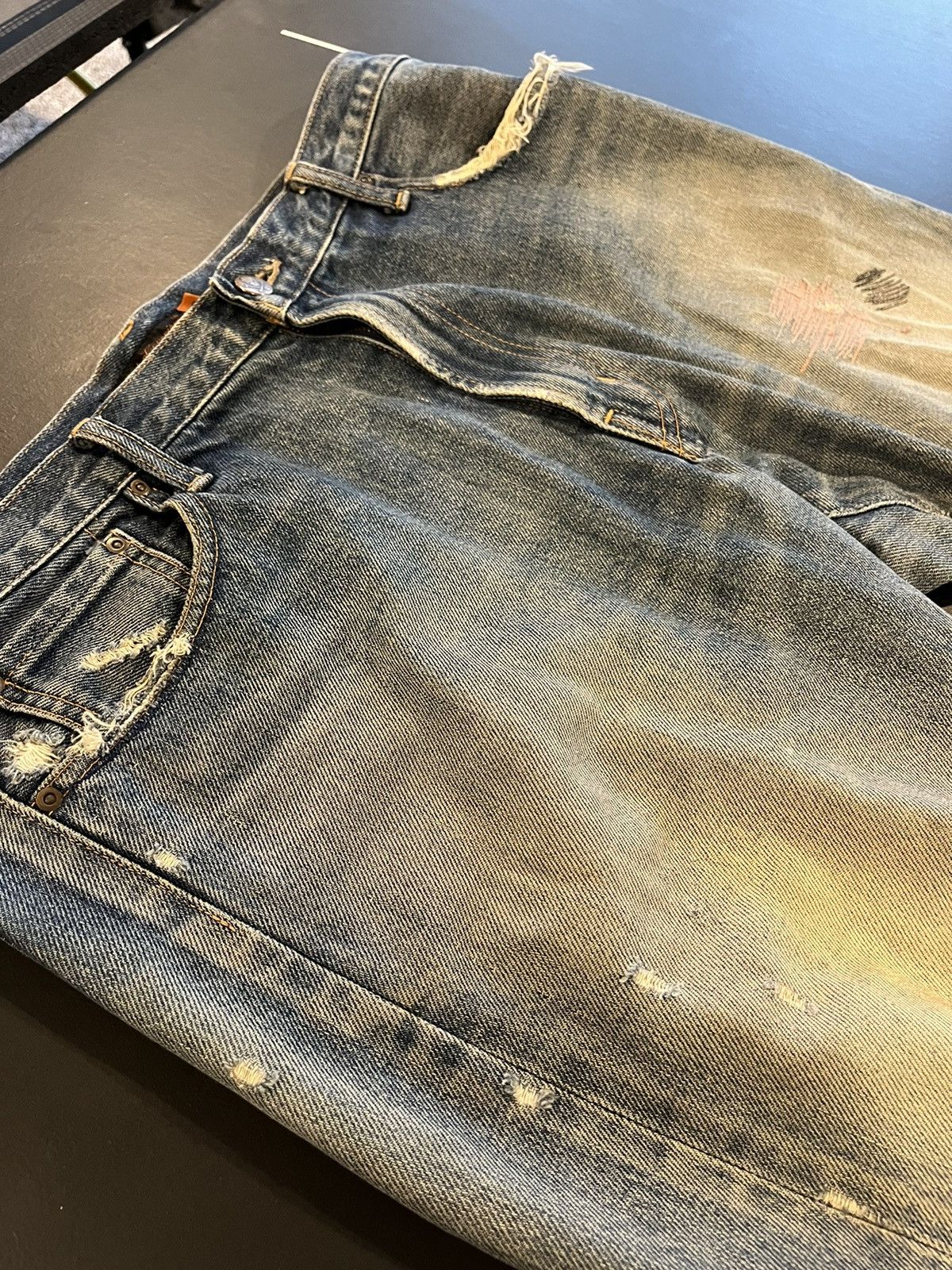 Undercover Undercover SS05 ‘But Beautiful’ Graffiti Patchwork Denim | 3 Size US 33 - 5 Thumbnail