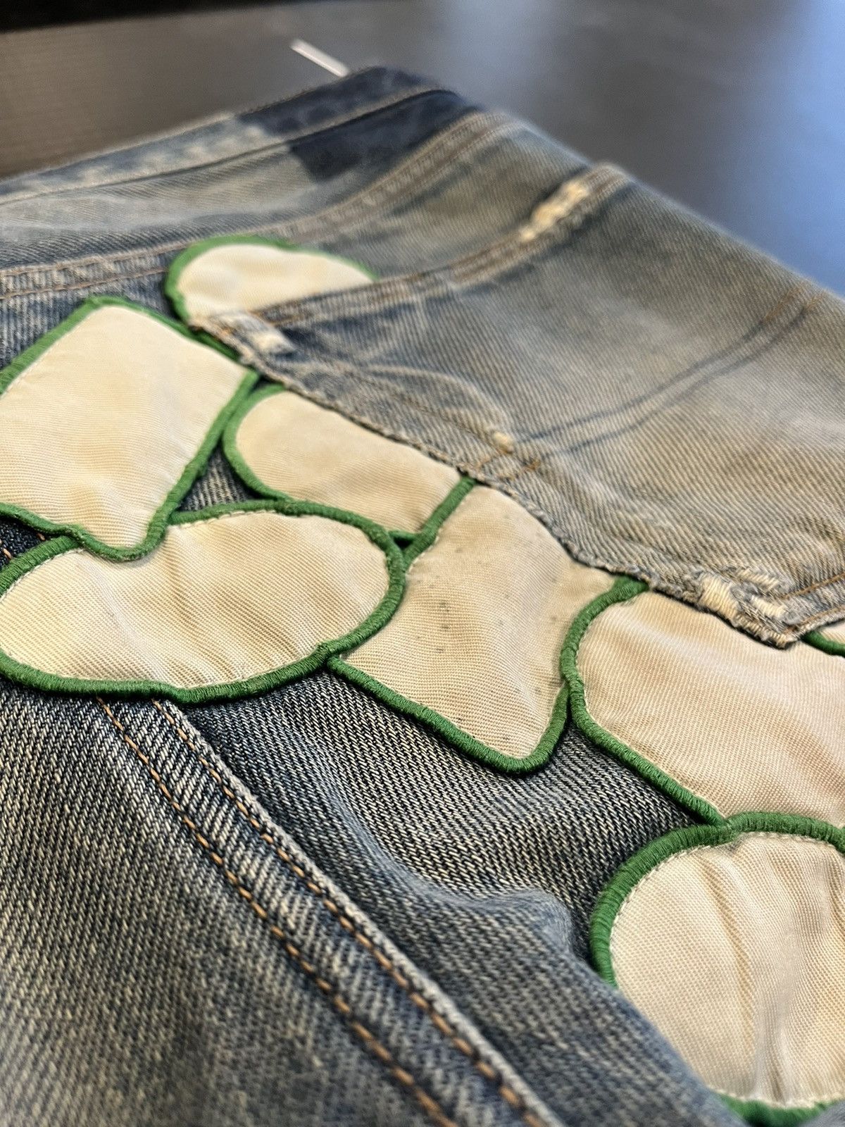 Undercover Undercover SS05 ‘But Beautiful’ Graffiti Patchwork Denim | 3 Size US 33 - 8 Thumbnail