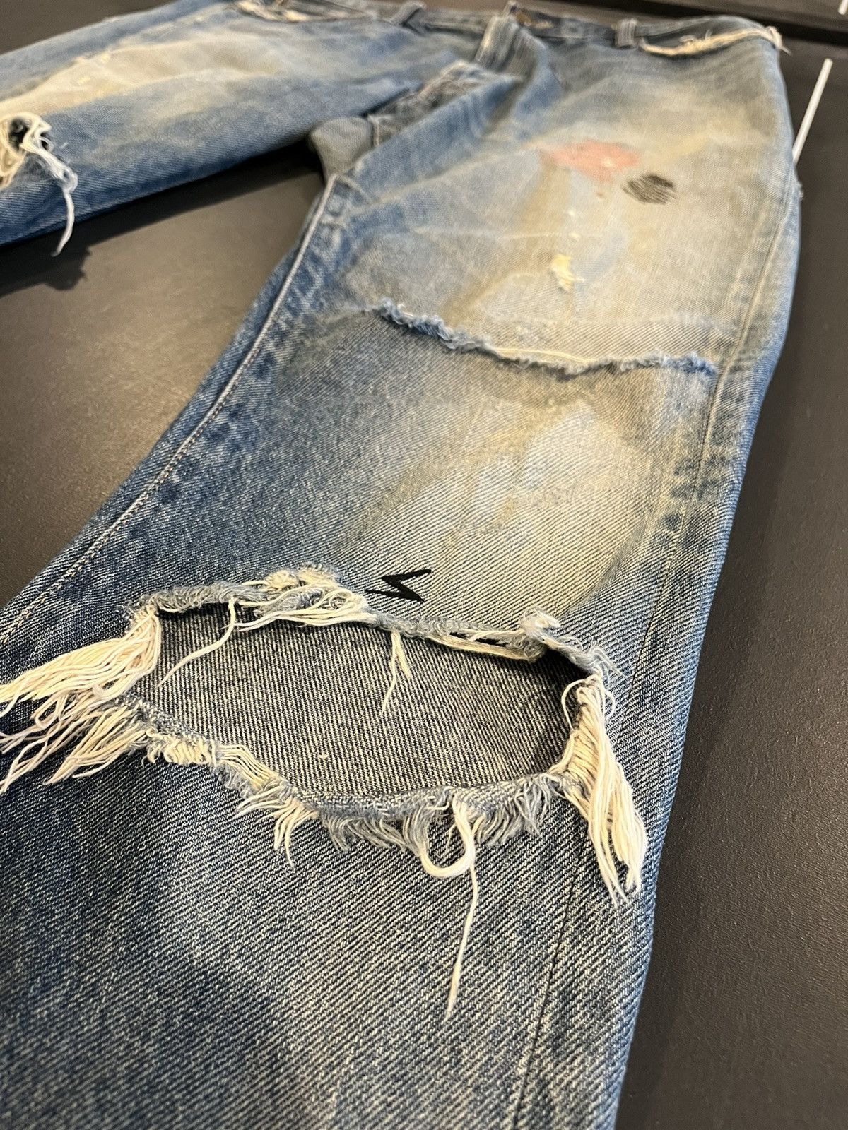 Undercover Undercover SS05 ‘But Beautiful’ Graffiti Patchwork Denim | 3 Size US 33 - 3 Thumbnail