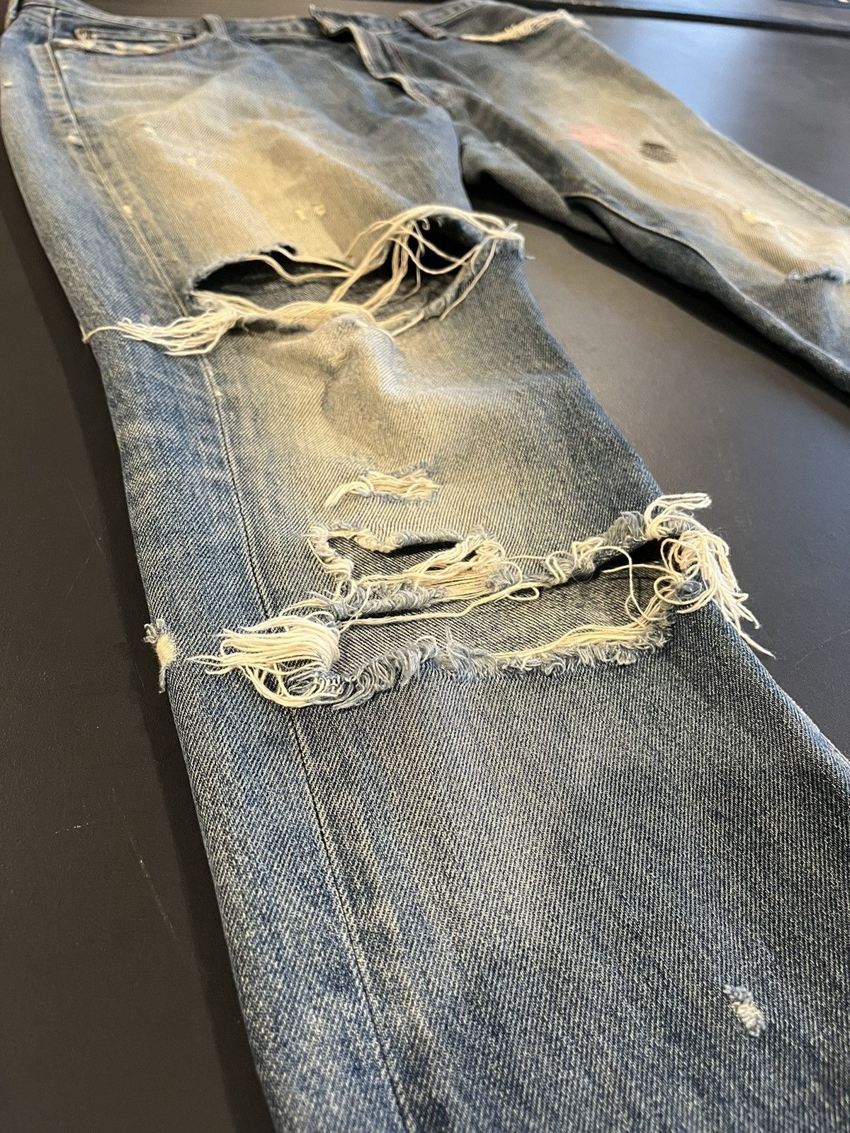 Undercover Undercover SS05 ‘But Beautiful’ Graffiti Patchwork Denim | 3 Size US 33 - 4 Thumbnail