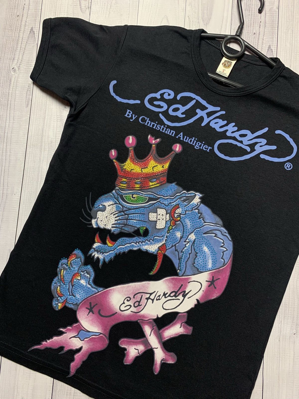 Ed Hardy × Vintage Vintage Ed Hardy by Christian Audigier tee tiger size S Size US S / EU 44-46 / 1 - 2 Thumbnail