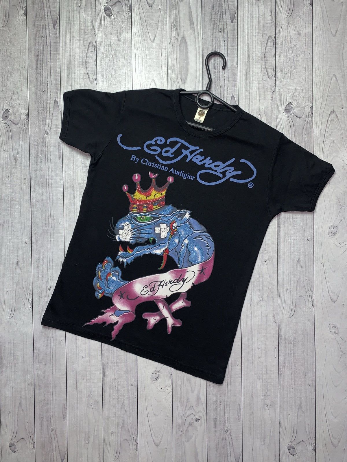 Ed Hardy × Vintage Vintage Ed Hardy by Christian Audigier tee tiger size S Size US S / EU 44-46 / 1 - 1 Thumbnail