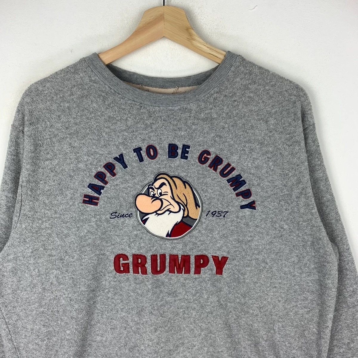 Cartoon Network × Vintage Vintage Disney Grumpy Seven Dwarfs Crewneck Sweatshirt Size US M / EU 48-50 / 2 - 2 Thumbnail