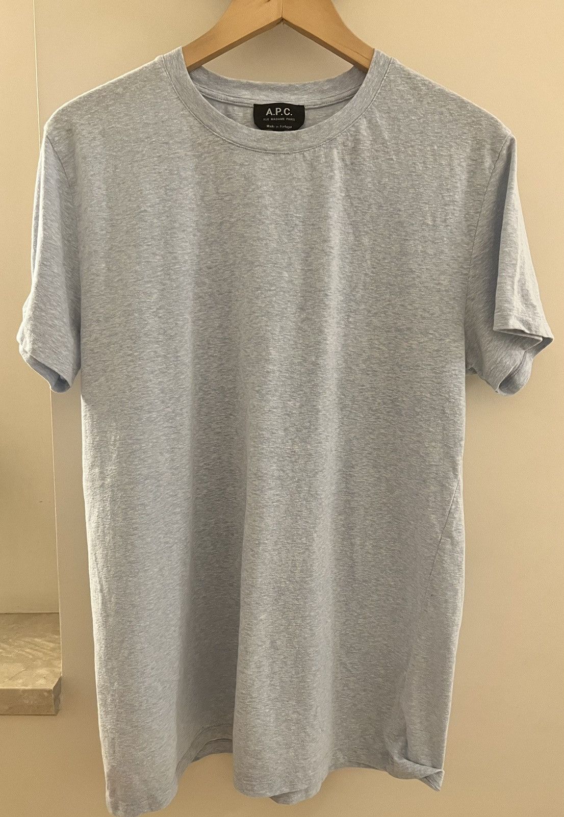 A.P.C. Light blue T-shirt Size US XL / EU 56 / 4 - 1 Thumbnail