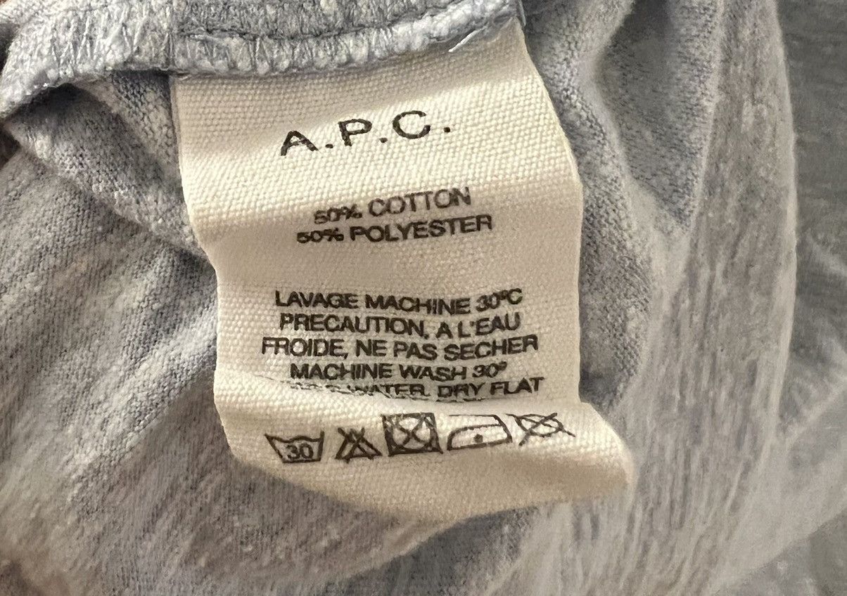 A.P.C. Light blue T-shirt Size US XL / EU 56 / 4 - 4 Thumbnail