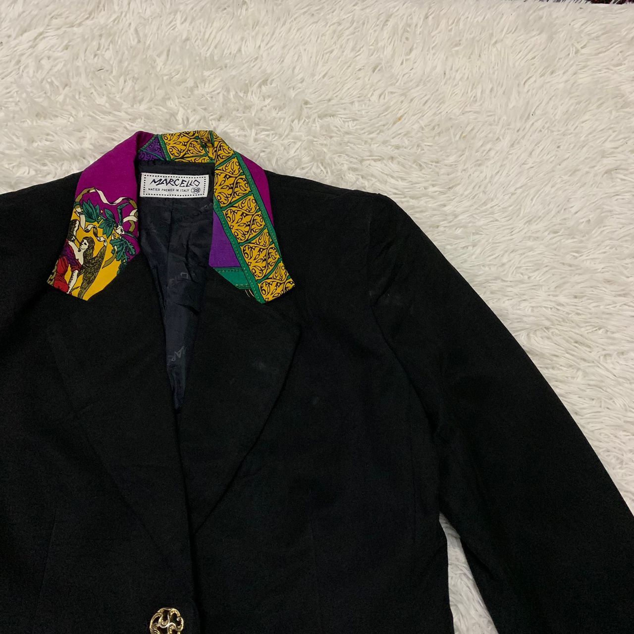 Art Comes First × Japanese Brand Nice Art Marcello Pure Silk Jacket Size XS / US 0-2 / IT 36-38 - 4 Thumbnail