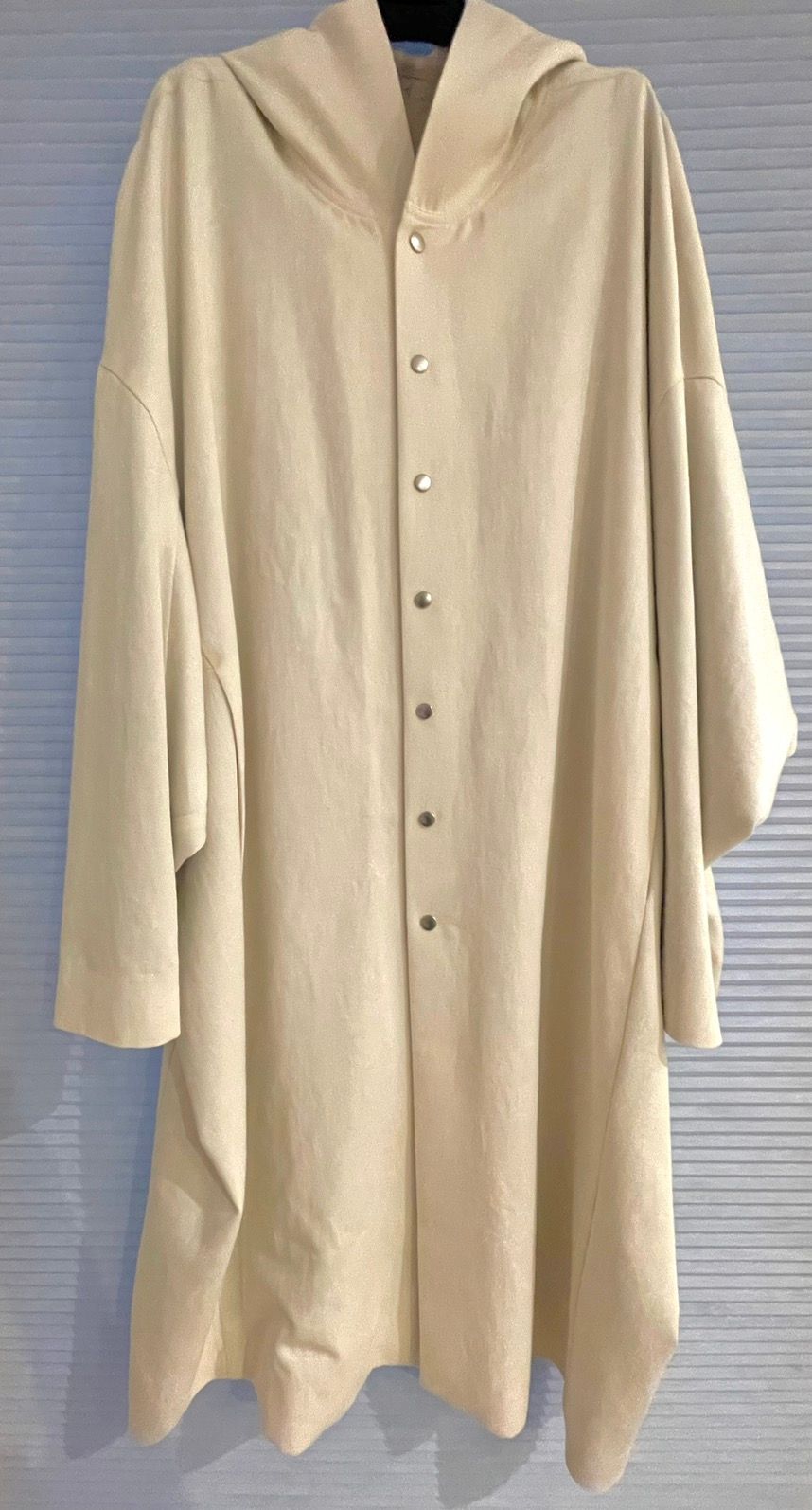 Pre-owned Rick Owens Ss22 Fogachine Natural Peter Coat Size 50