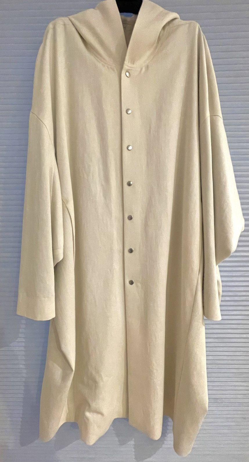 image of Rick Owens Ss22 Fogachine Natural Peter Coat Size 50, Men's