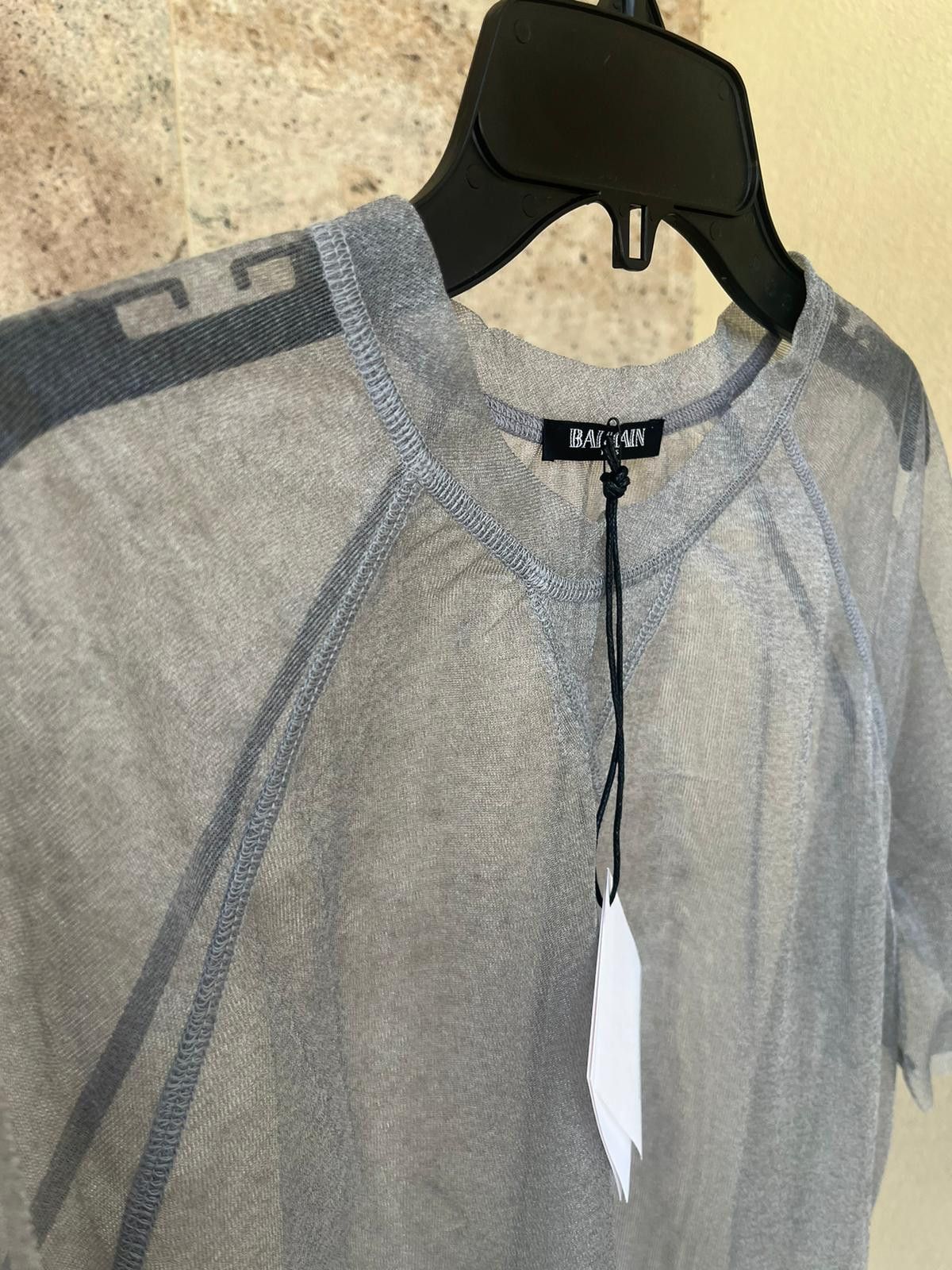Balmain Q.2 / See Through Short Sleeve Shirt in See Through Size US M / EU 48-50 / 2 - 3 Thumbnail