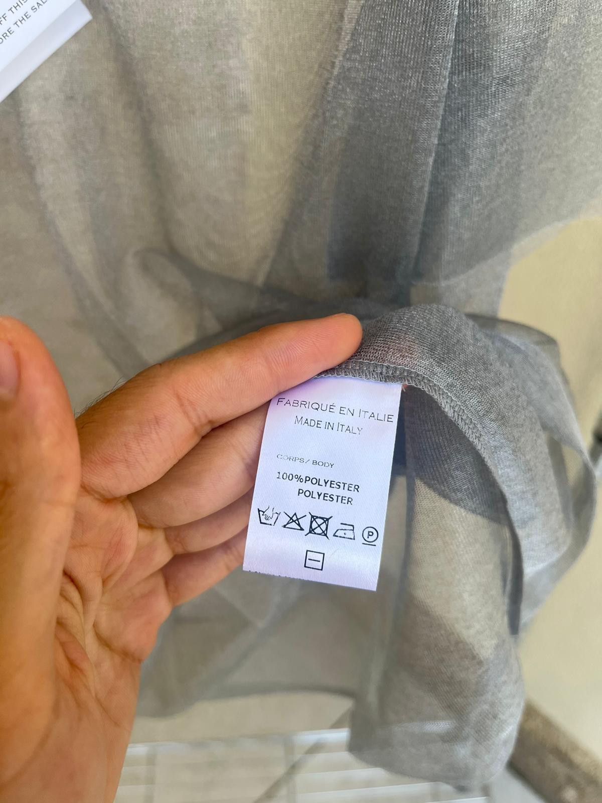 Balmain Q.2 / See Through Short Sleeve Shirt in See Through Size US M / EU 48-50 / 2 - 10 Thumbnail