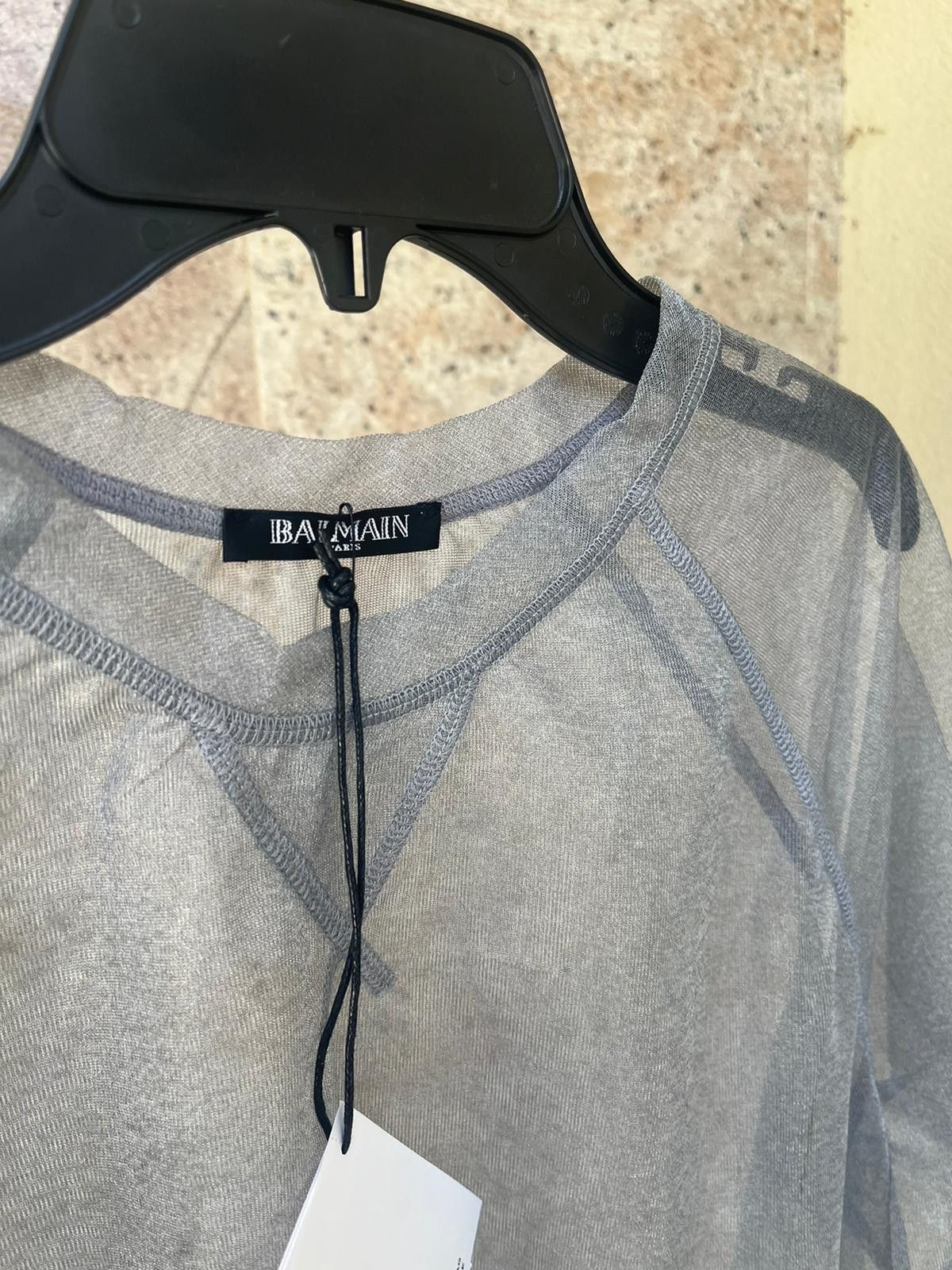 Balmain Q.2 / See Through Short Sleeve Shirt in See Through Size US M / EU 48-50 / 2 - 4 Thumbnail