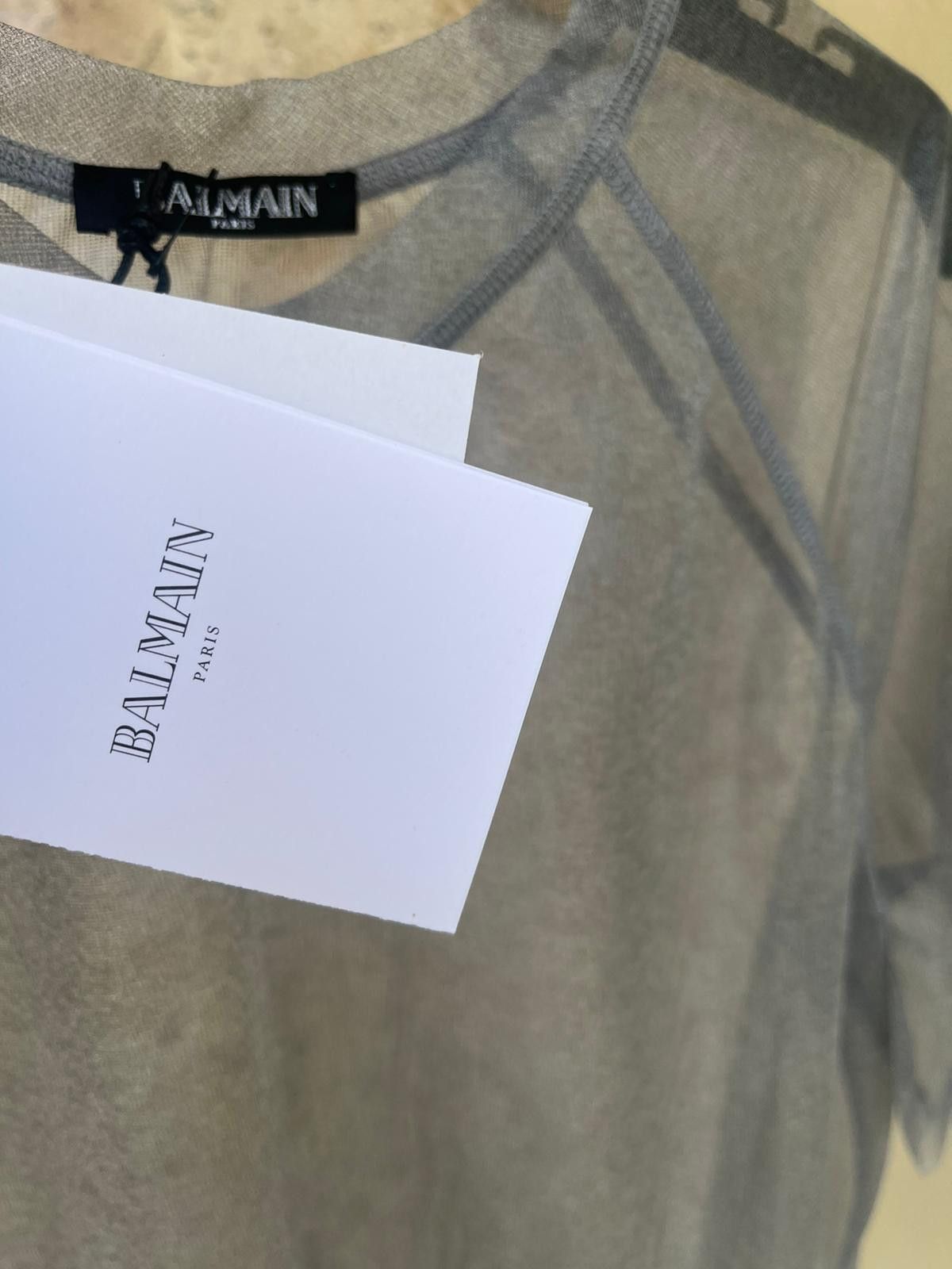 Balmain Q.2 / See Through Short Sleeve Shirt in See Through Size US M / EU 48-50 / 2 - 6 Thumbnail