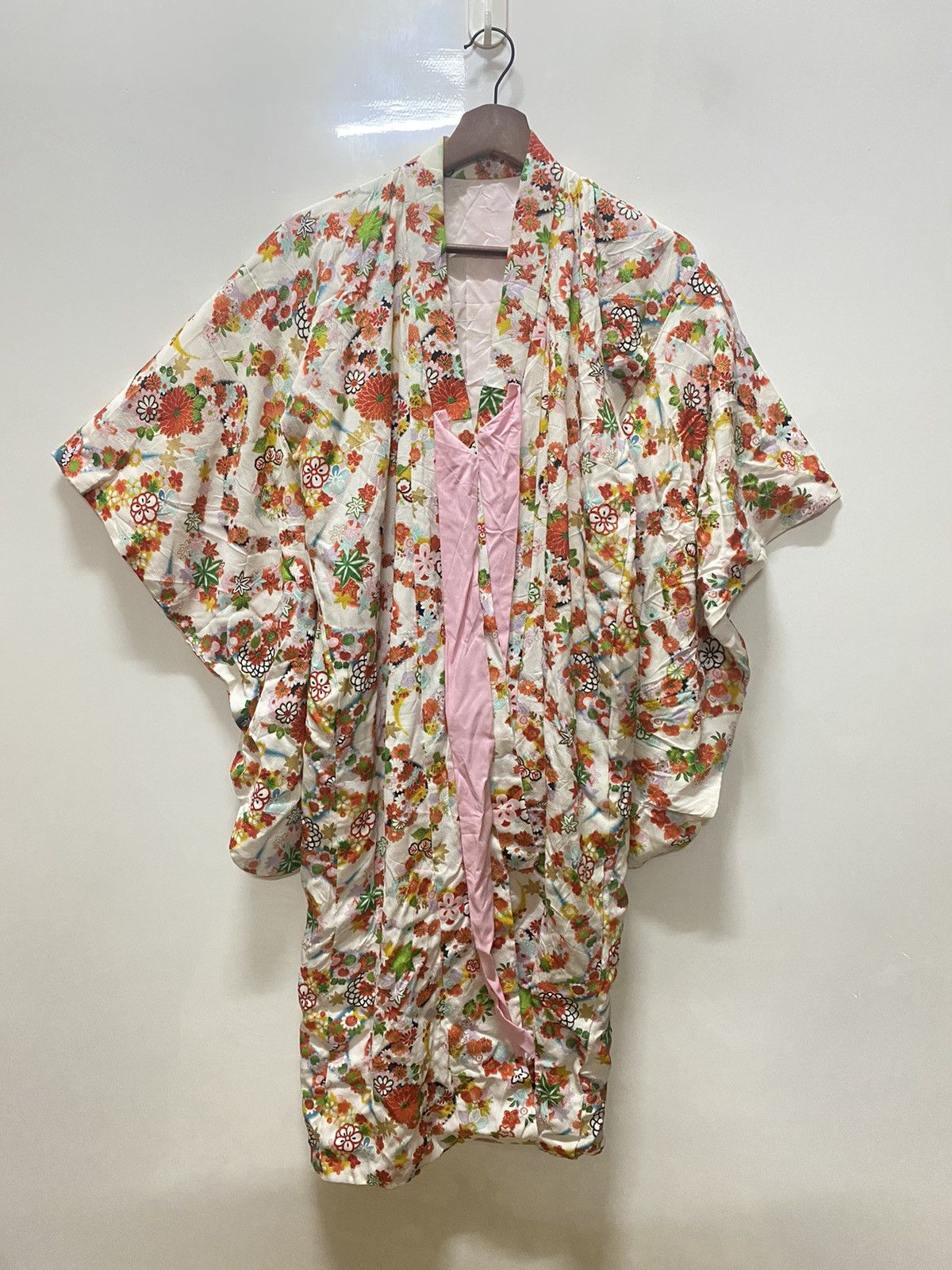 Japanese Brand Vintage 90s floral flower chrysanthemum kimono robe k6 Size US M / EU 48-50 / 2 - 2 Thumbnail