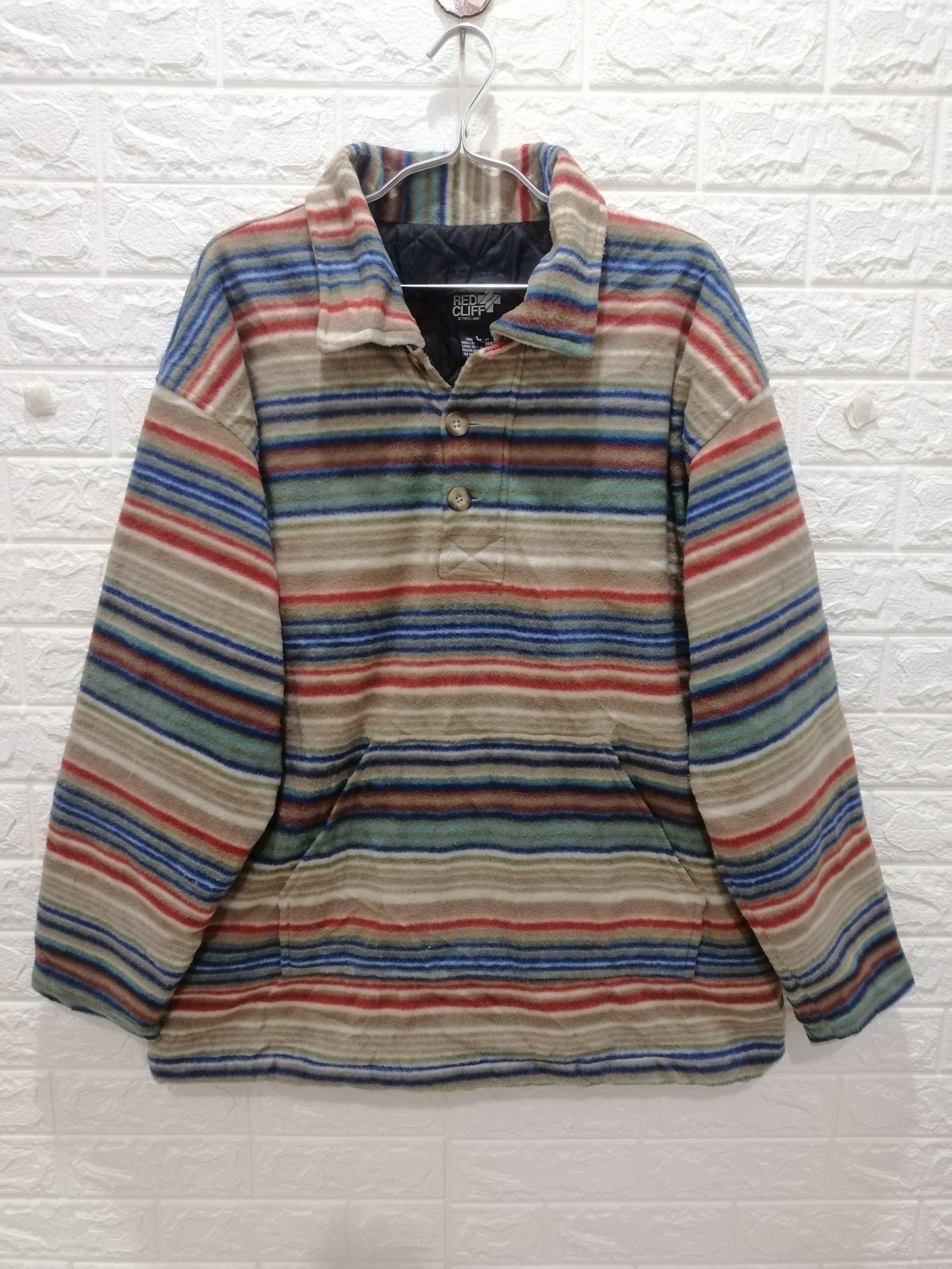 Octopus RED CLIFF octopus army wool stripe vintage jacket size L Size US L / EU 52-54 / 3 - 1 Thumbnail