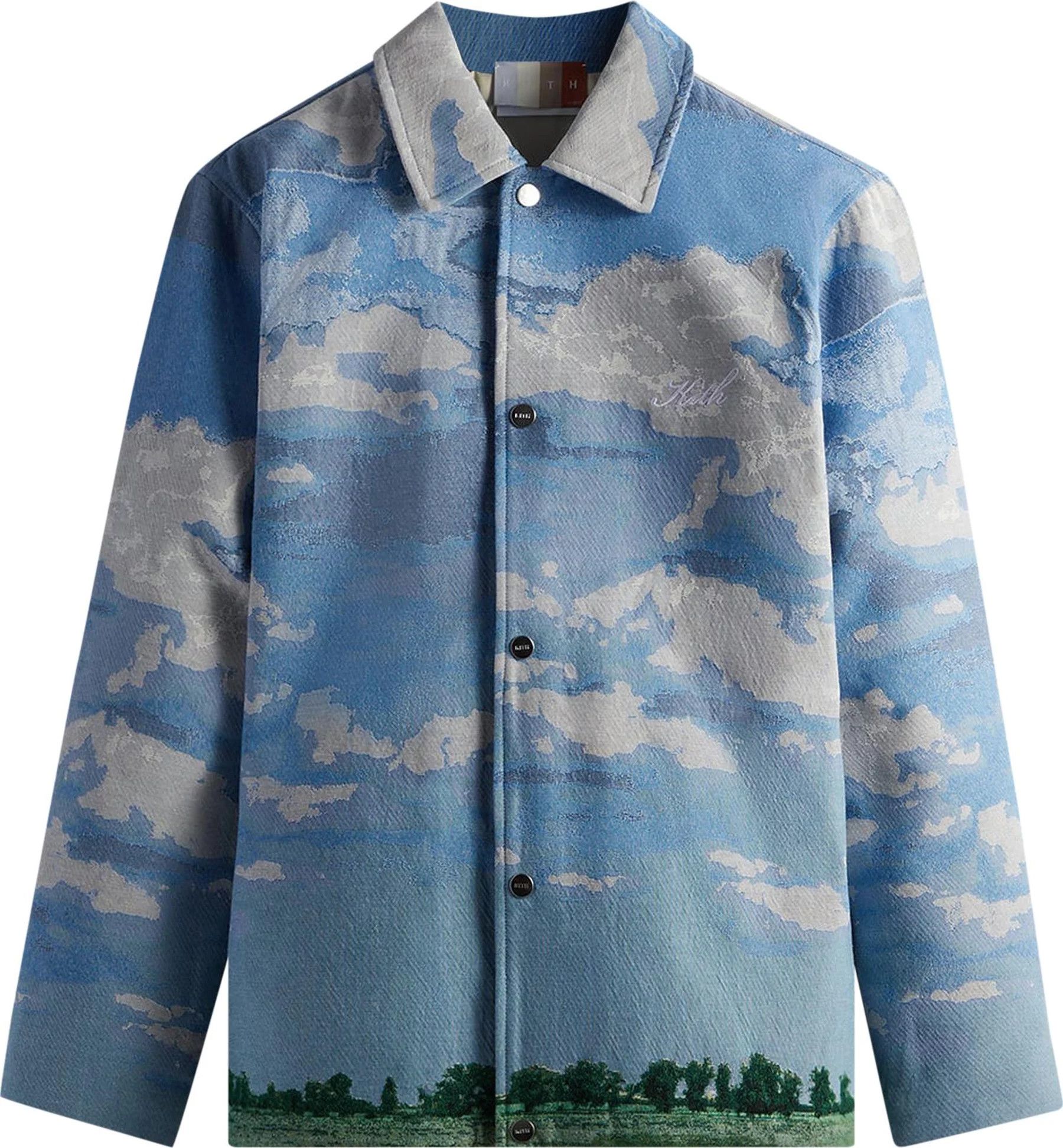 image of Kith Tapestry Coaches Jacket in Helium, Men's (Size XL)