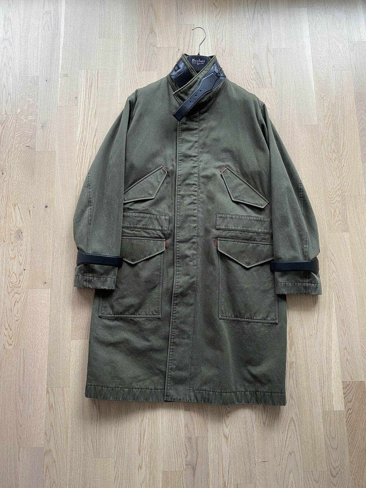 Berluti 1 of 1 PIECE UNIQUE khaki lizard pocket Parka Size US M / EU 48-50 / 2 - 1 Thumbnail