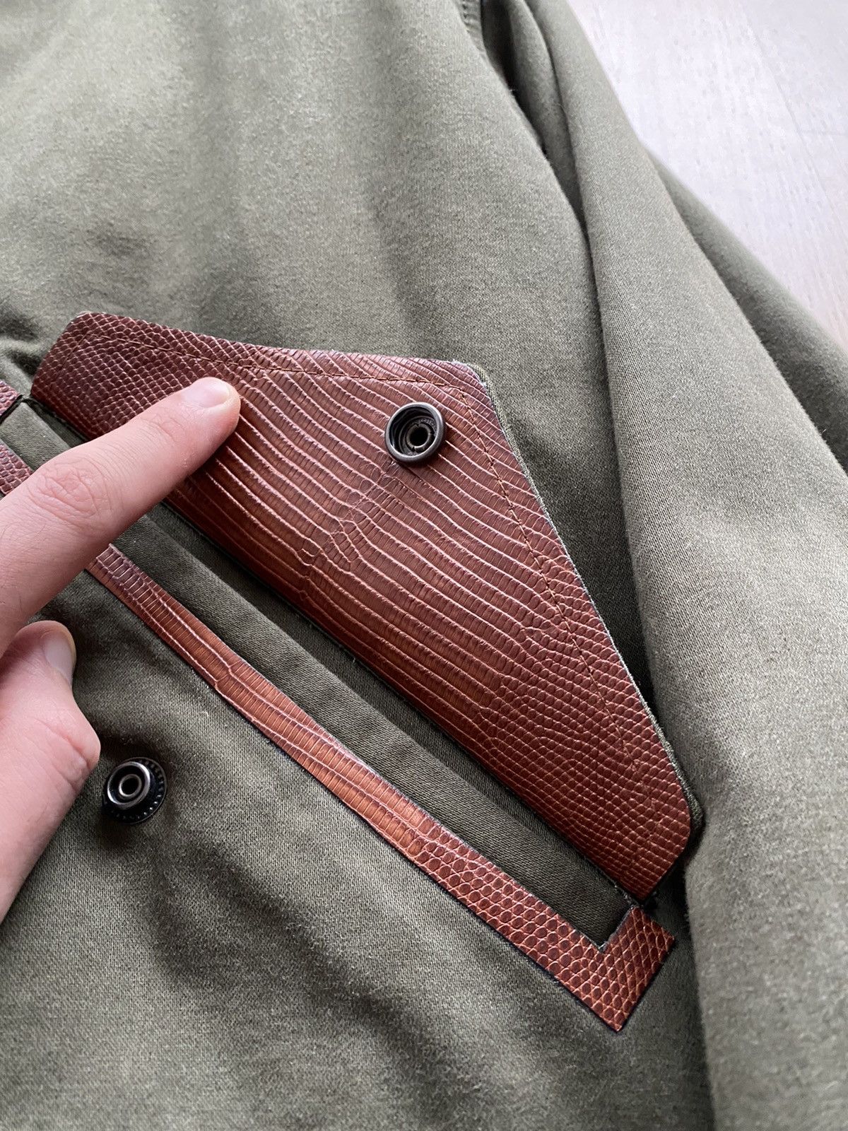Berluti 1 of 1 PIECE UNIQUE khaki lizard pocket Parka Size US M / EU 48-50 / 2 - 4 Thumbnail
