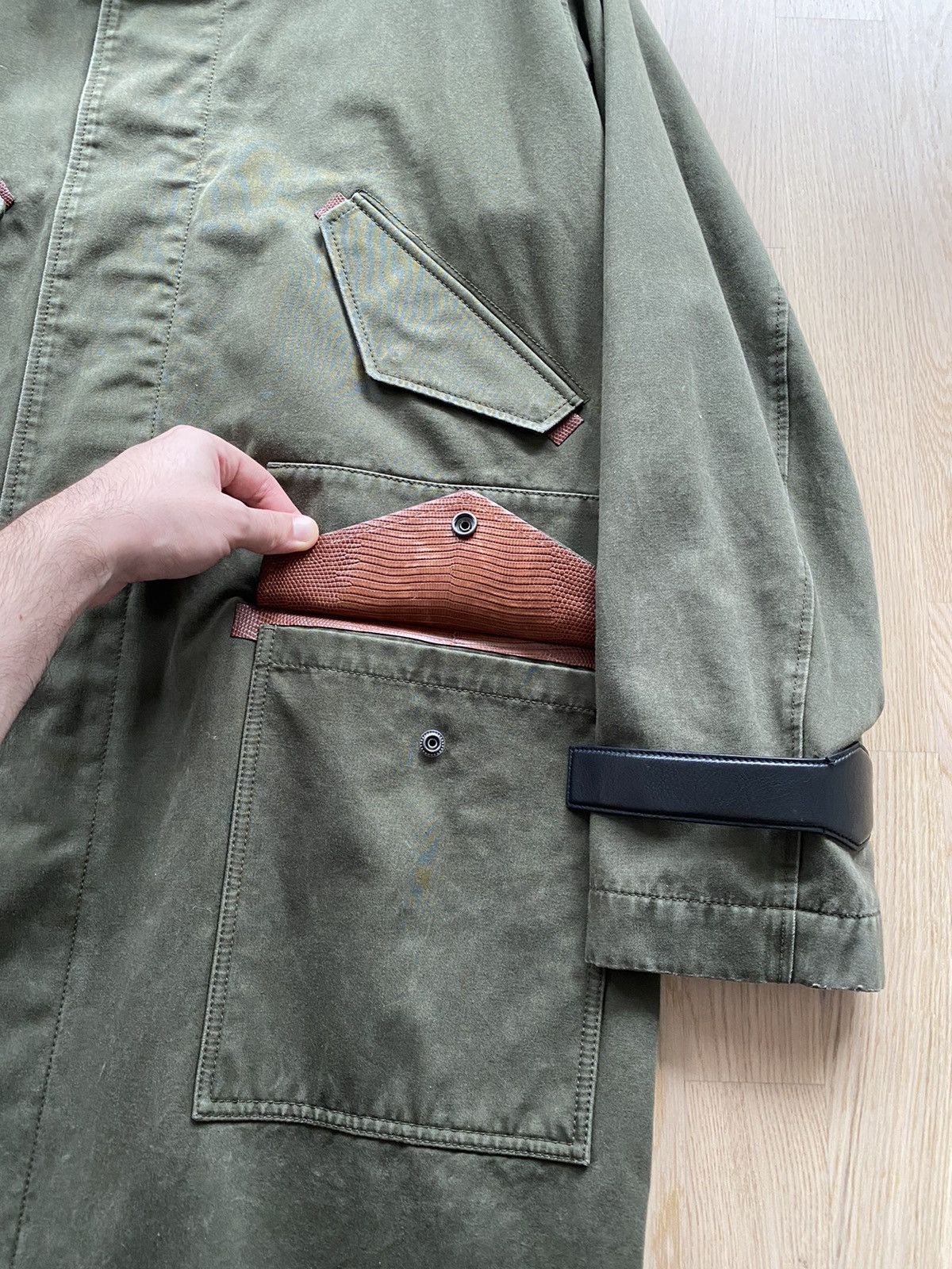Berluti 1 of 1 PIECE UNIQUE khaki lizard pocket Parka Size US M / EU 48-50 / 2 - 3 Thumbnail