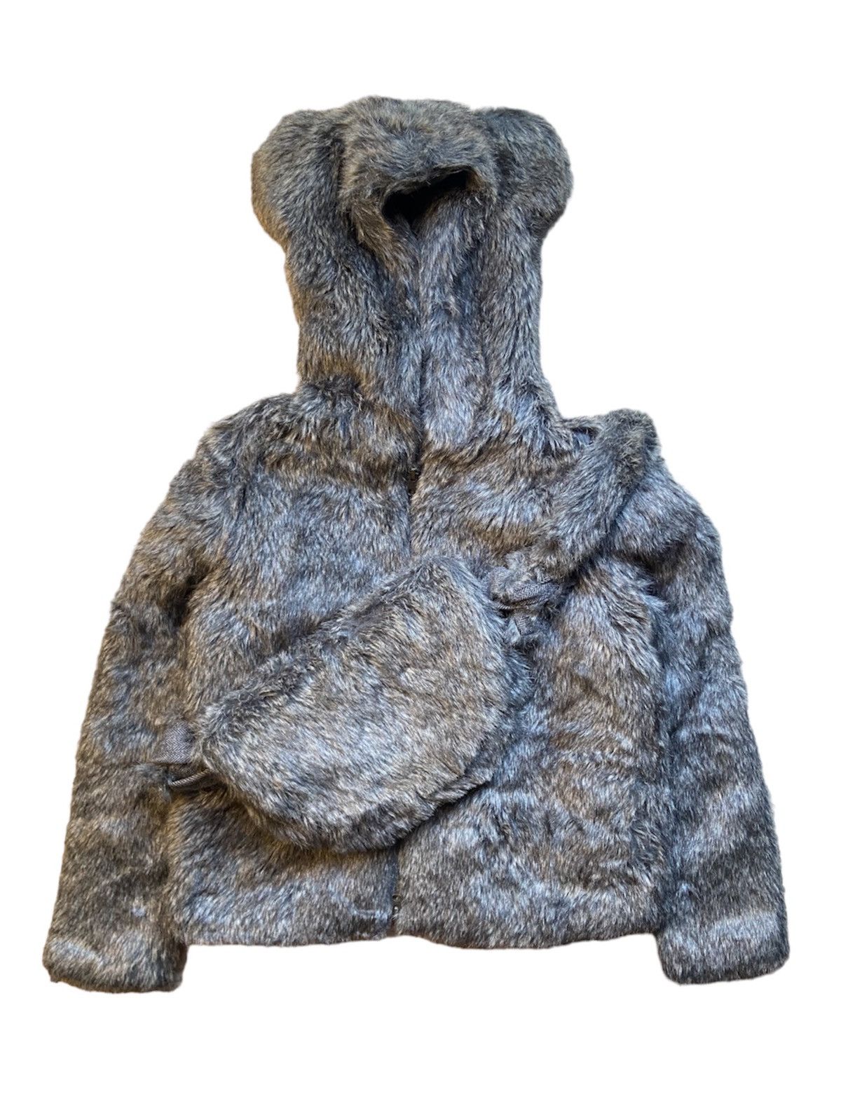 Issey Miyake Nè-Net Faux Fur Bear Hoodie Size US S / EU 44-46 / 1 - 4 Thumbnail