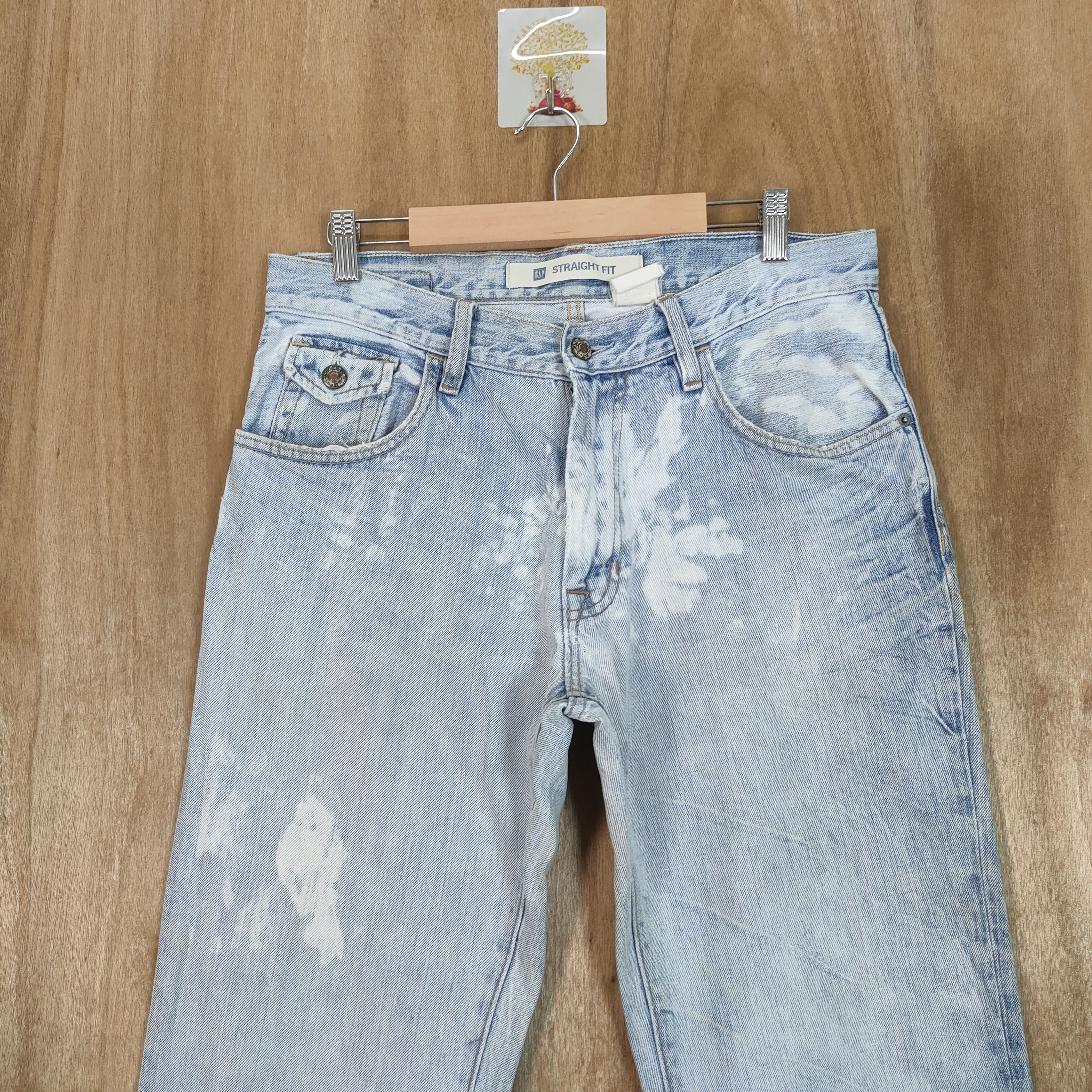 Japanese Brand × Jean JAPANESE VINTAGE ACID WASH BLUE JEANS PANTS Size US 32 / EU 48 - 2 Thumbnail