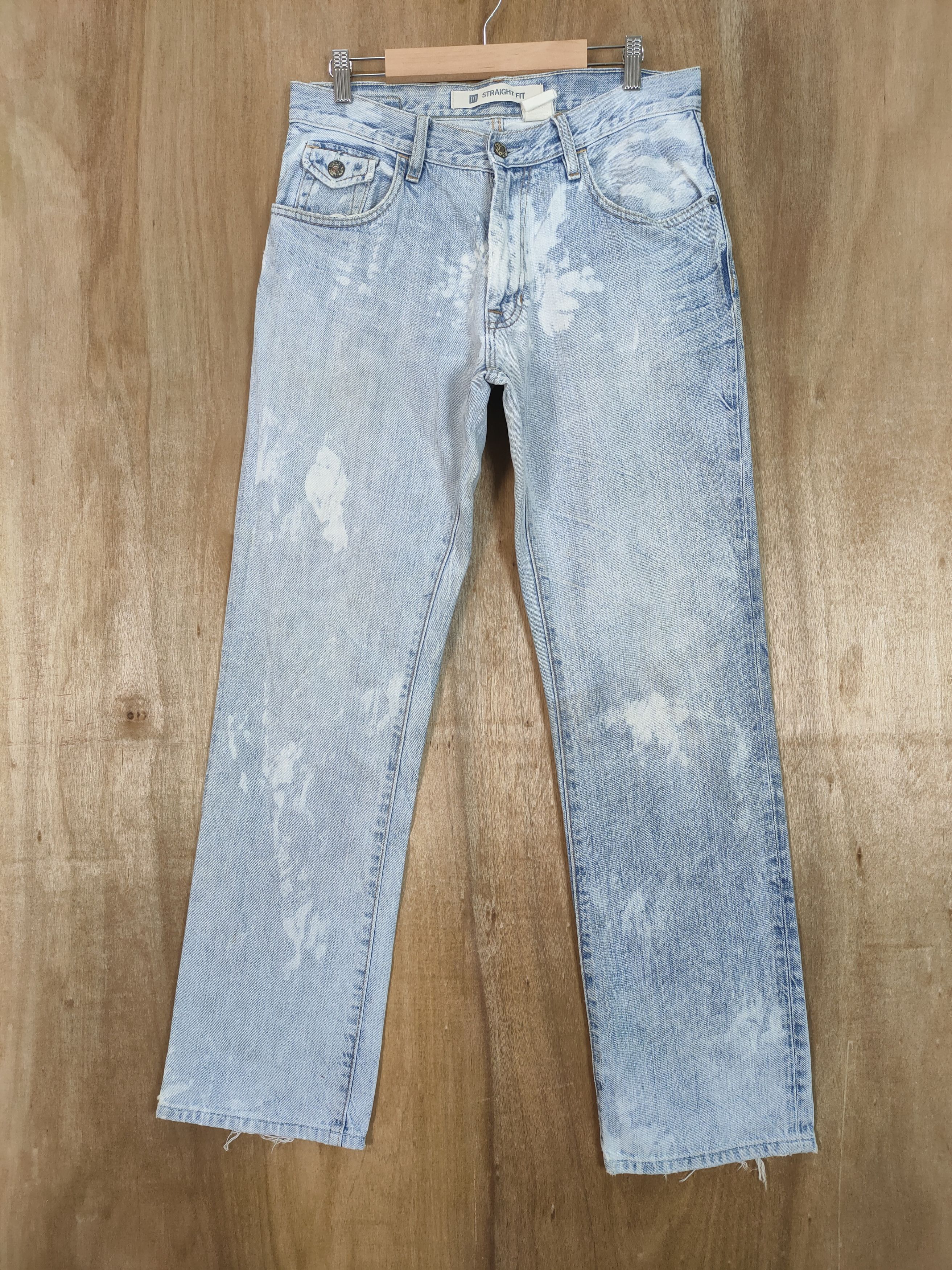 Japanese Brand × Jean JAPANESE VINTAGE ACID WASH BLUE JEANS PANTS Size US 32 / EU 48 - 1 Thumbnail